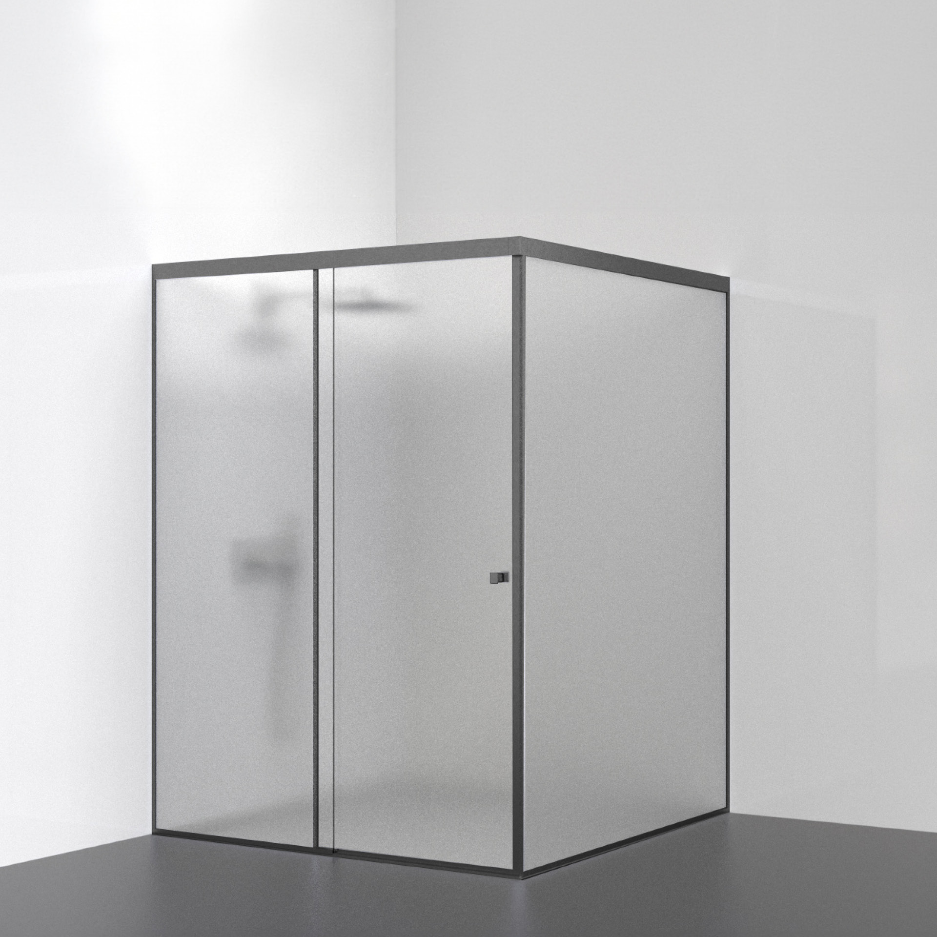 Cabine de chuveiro IN.15.361.B Cinzento RAL 9006