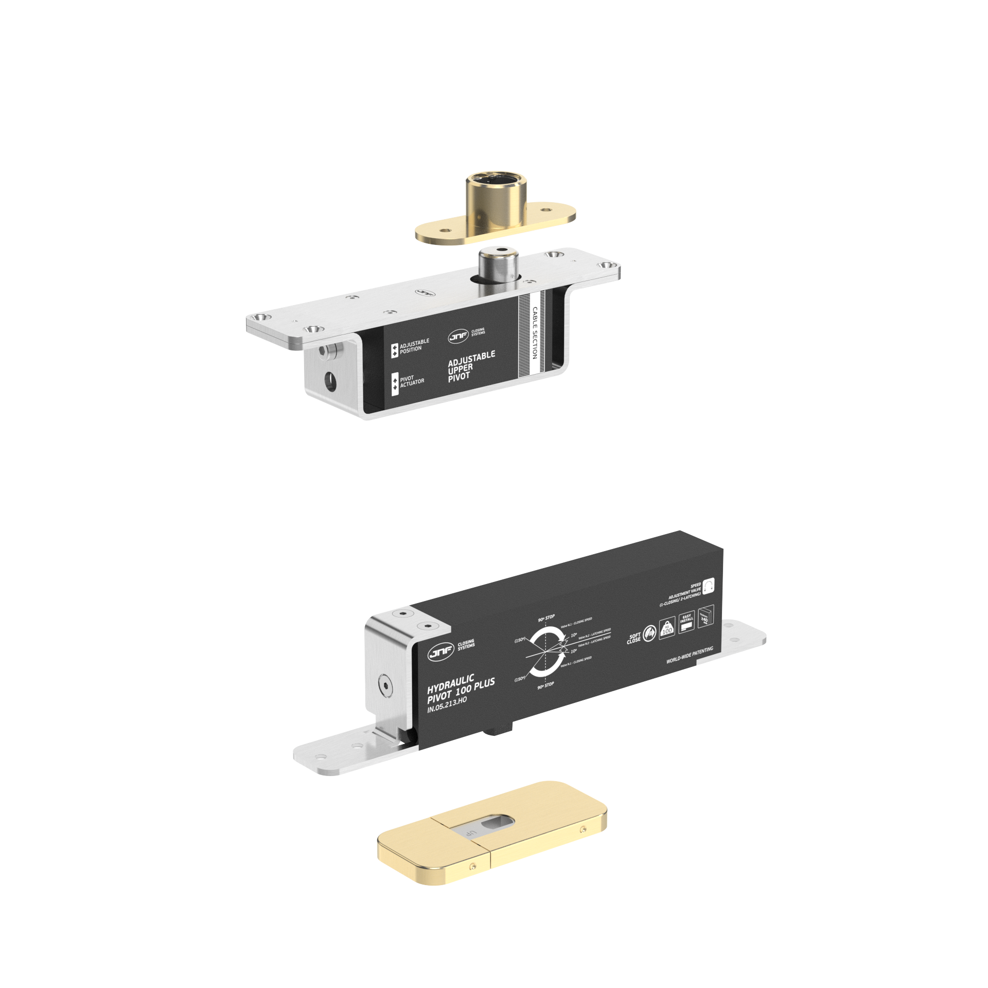 Pivot hidráulico IN.05.213.HO.BH3.UP2.TG PVD Titanium Gold