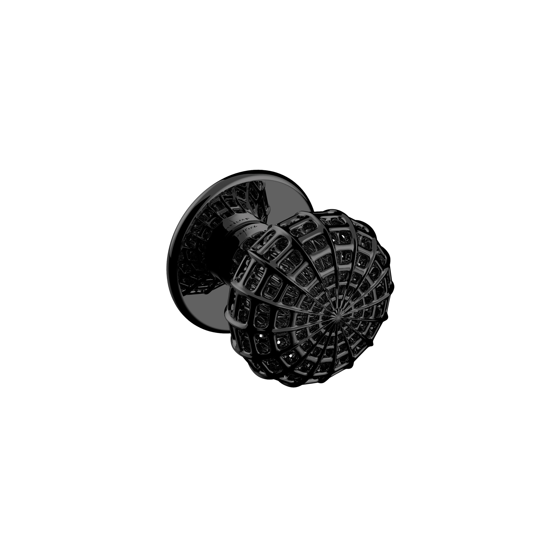 Puxador de porta rotativo AR.00.003.MB Mirror Black