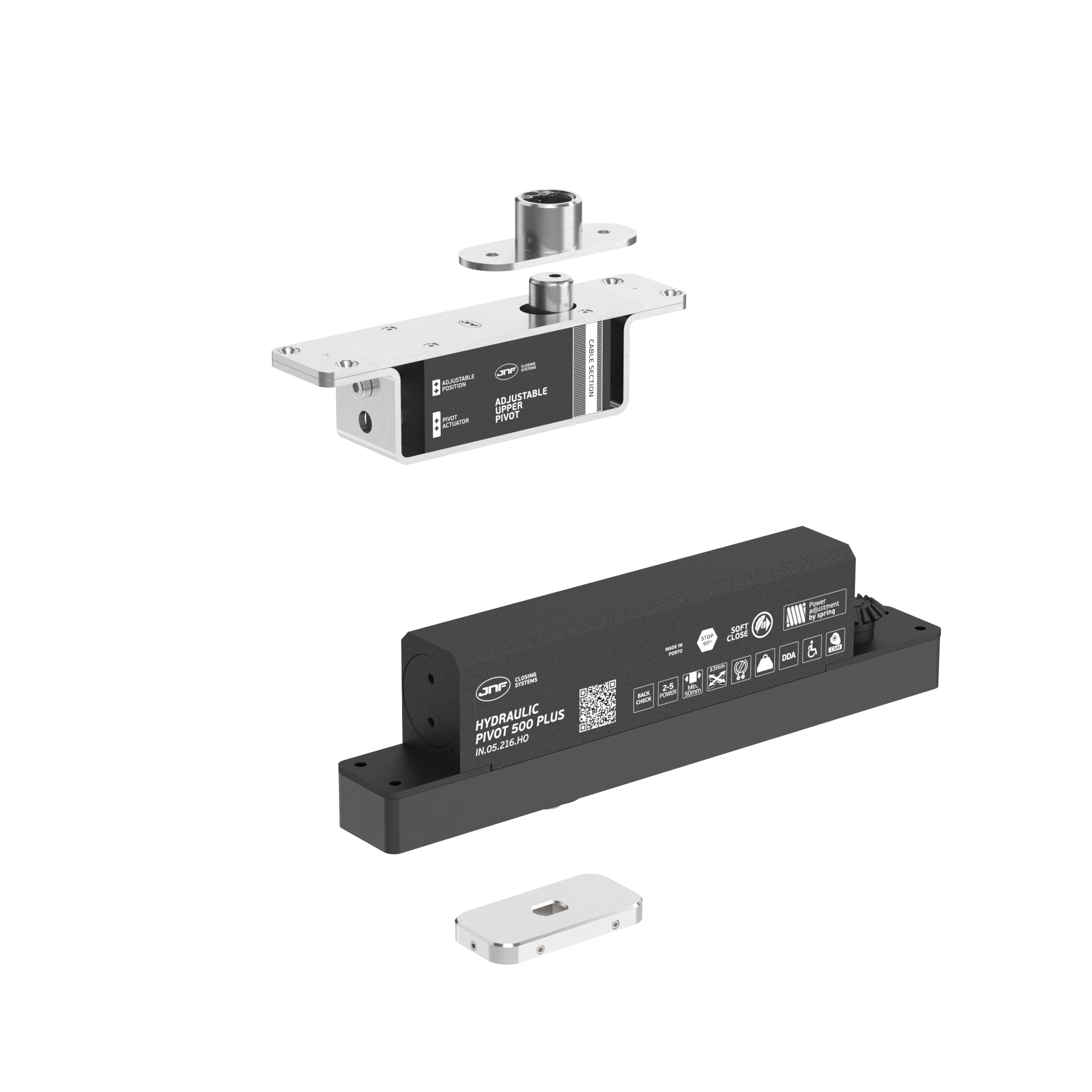 Pivot hidráulico IN.05.216.HO.BH1.UP2 Satinado