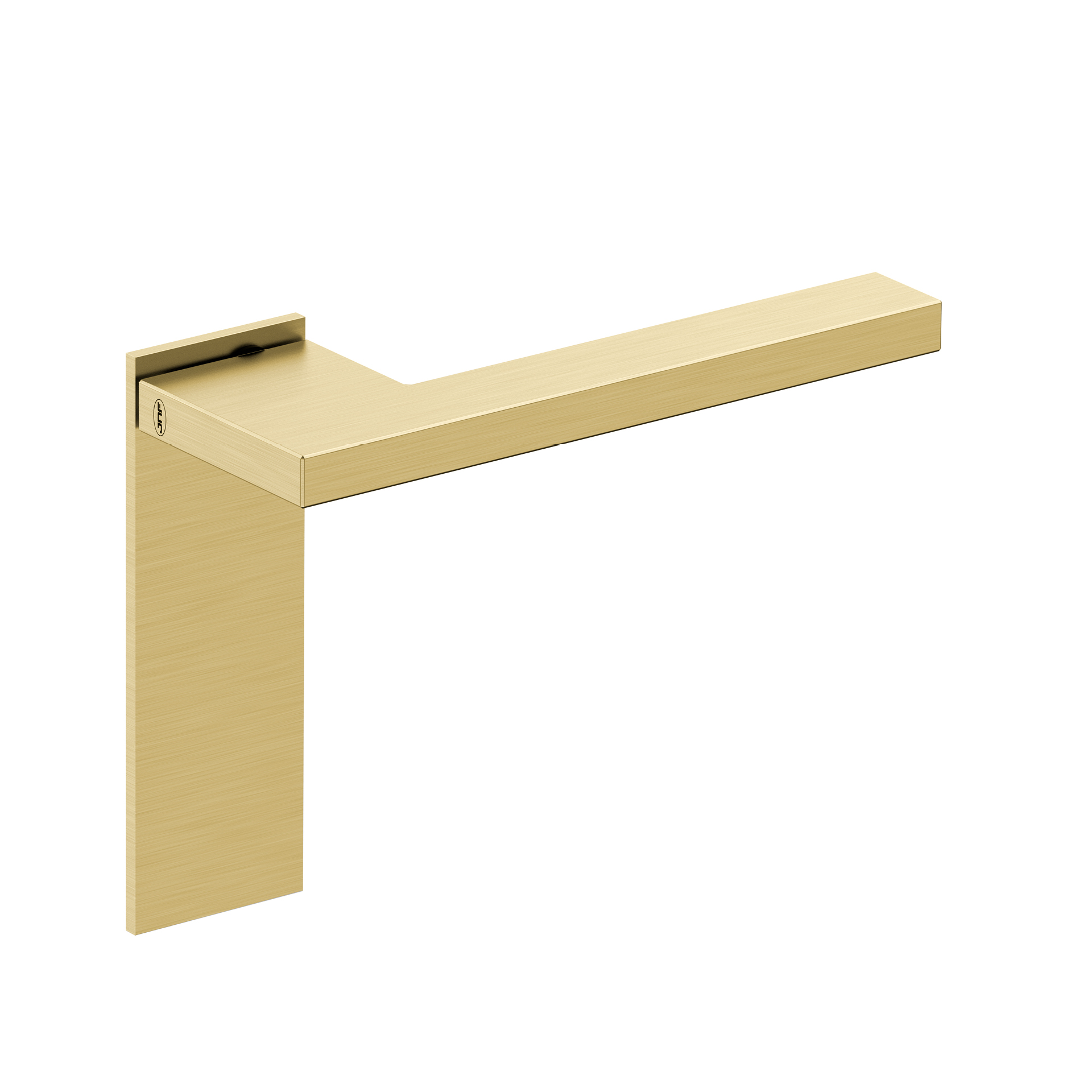 Lever handle with plate