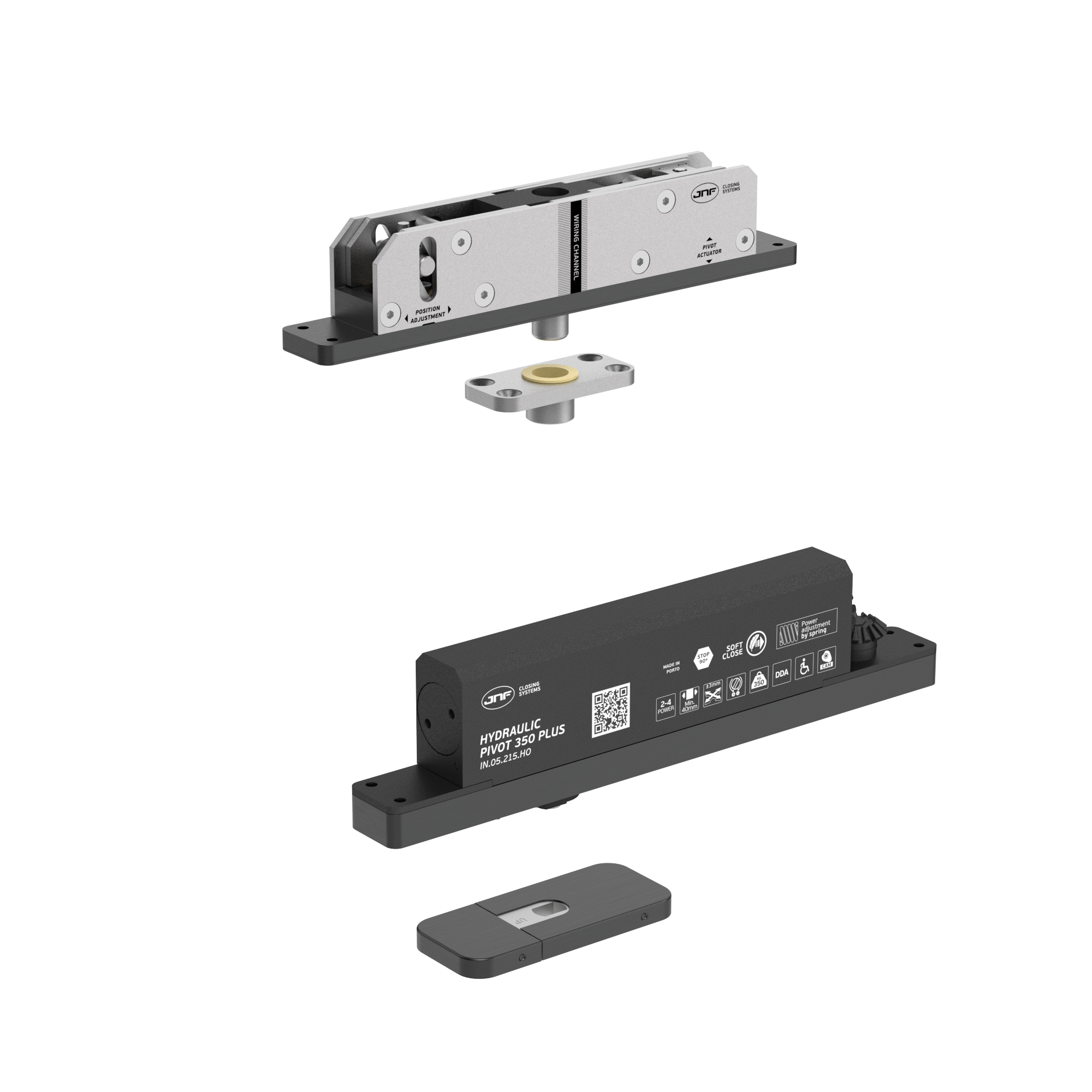 Pivot hidráulico IN.05.215.HO.BH3.UP3.TB PVD Titanium Black