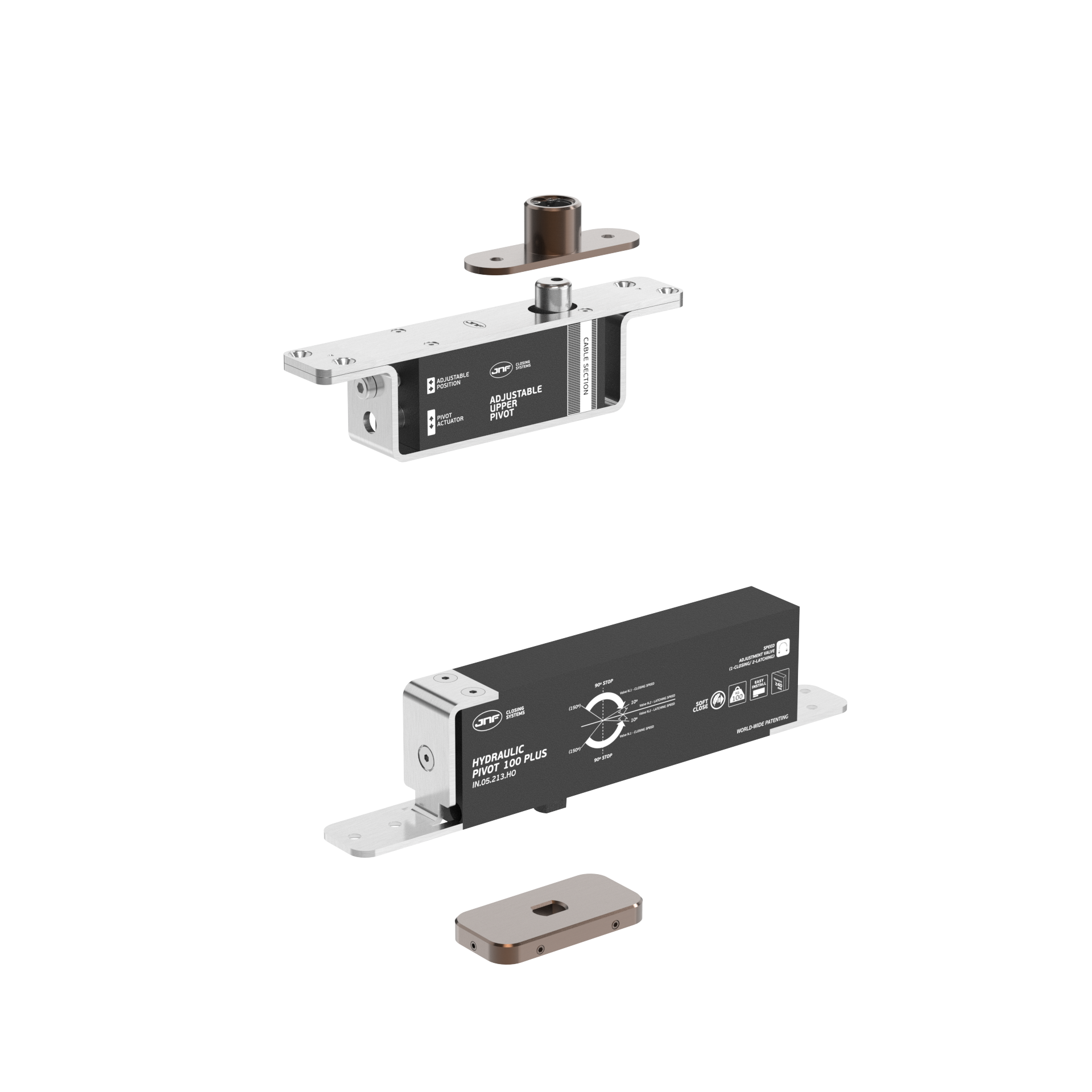 Pivot hidráulico IN.05.213.HO.BH1.UP1.TCH PVD Titanium Chocolate