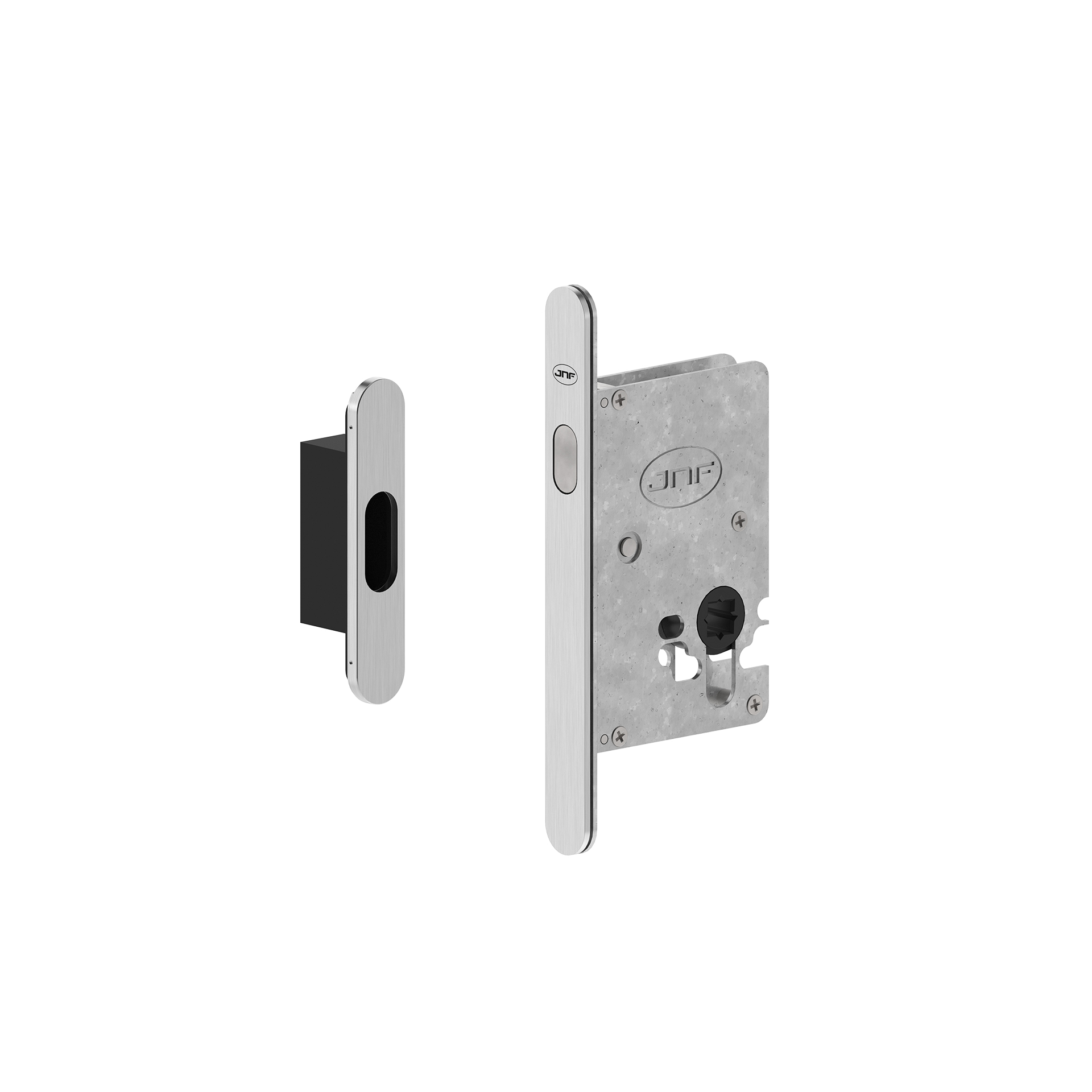 Fechadura para portas de correr IN.20.941 Satinado