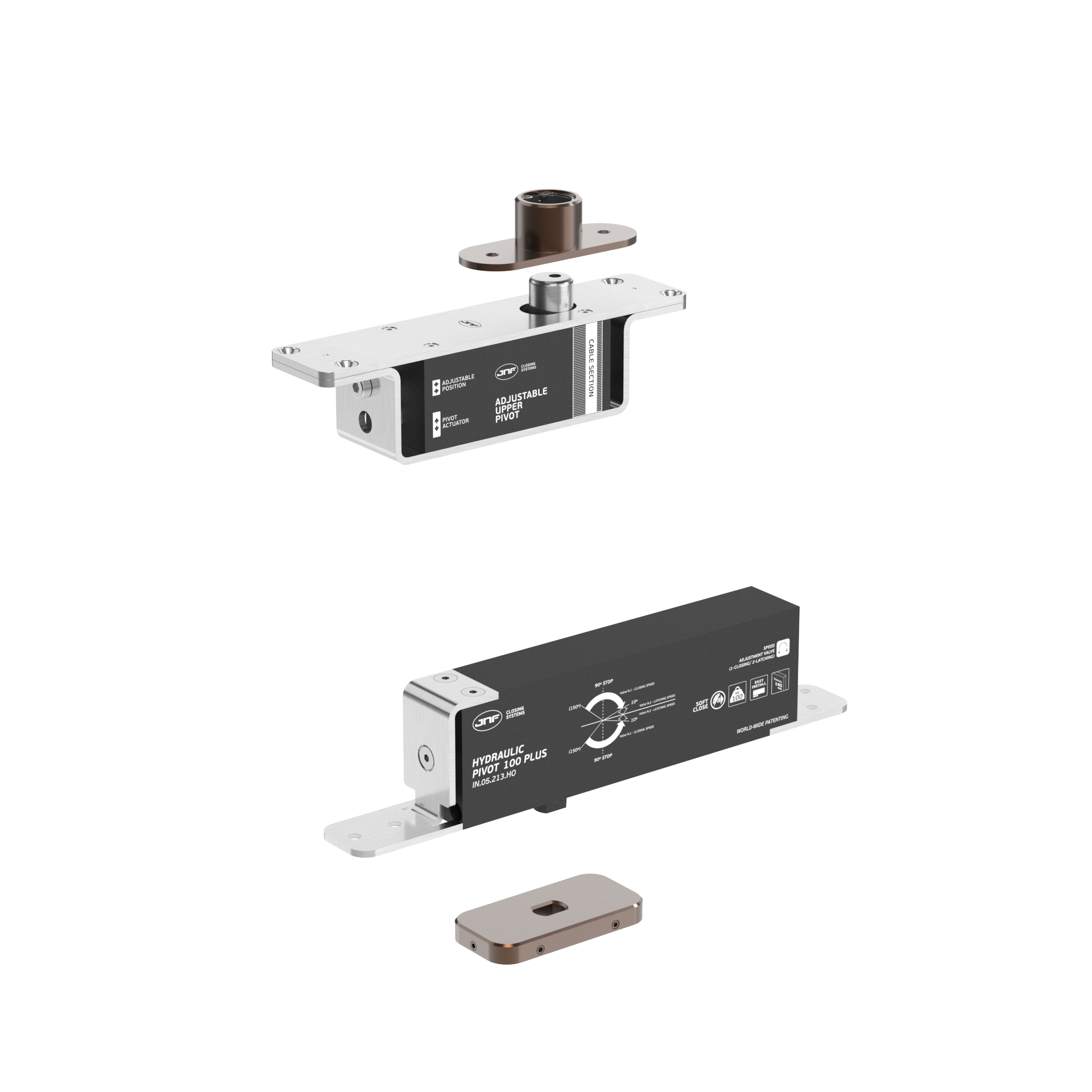 Pivot hidráulico IN.05.213.HO.BH1.UP2.TCH PVD Titanium Chocolate