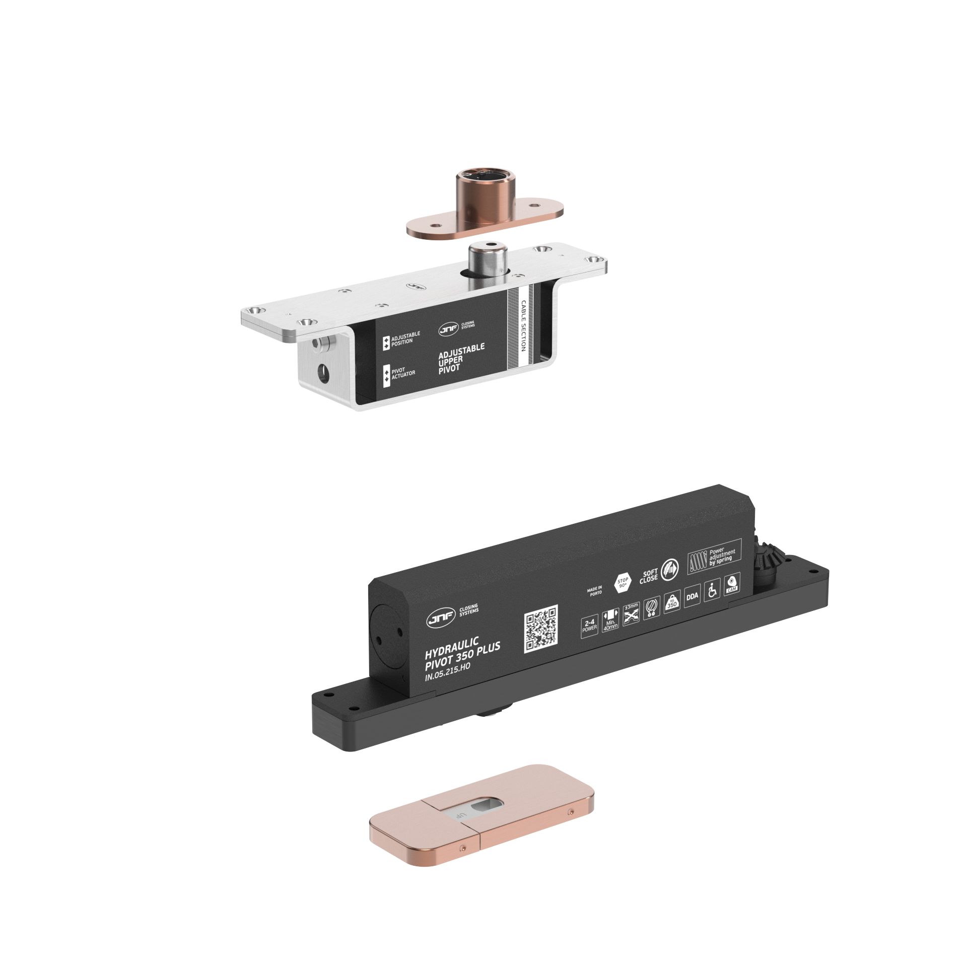 Pivot hidráulico IN.05.215.HO.BH3.UP2.TCO PVD Titanium Copper