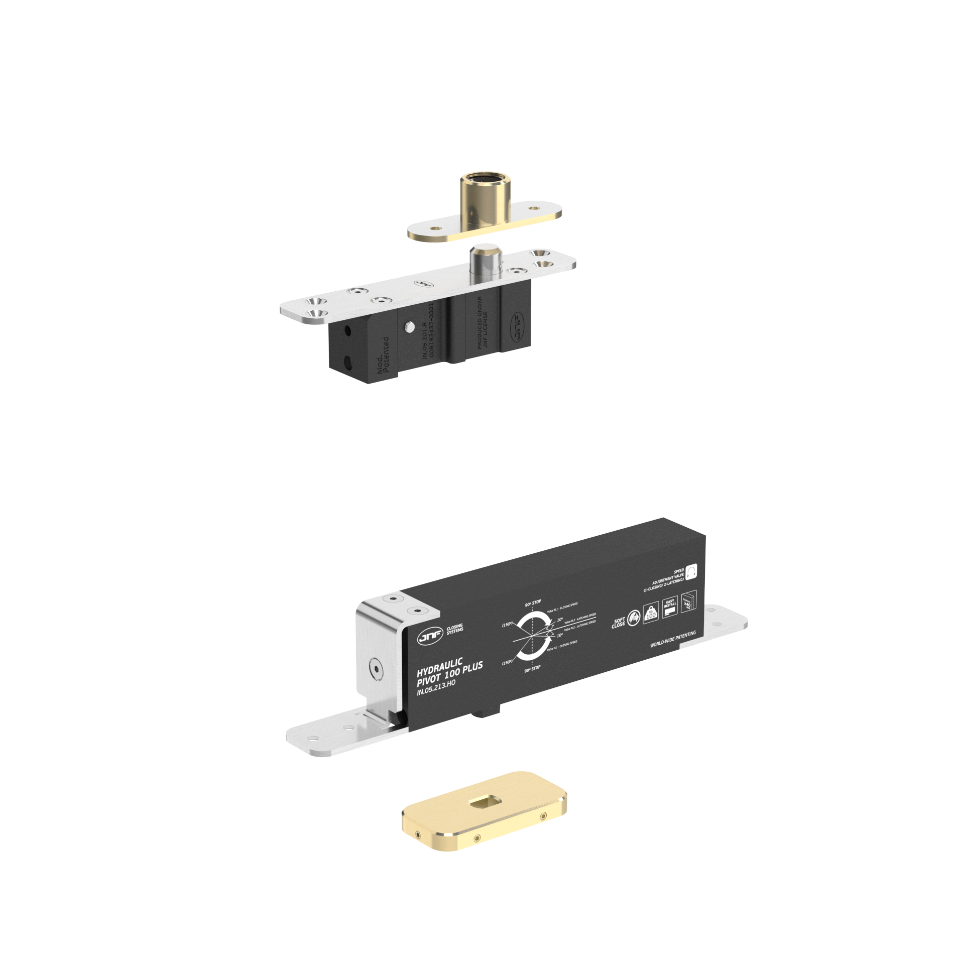 Pivot hidráulico IN.05.213.HO.BH1.UP5.TG PVD Titanium Gold