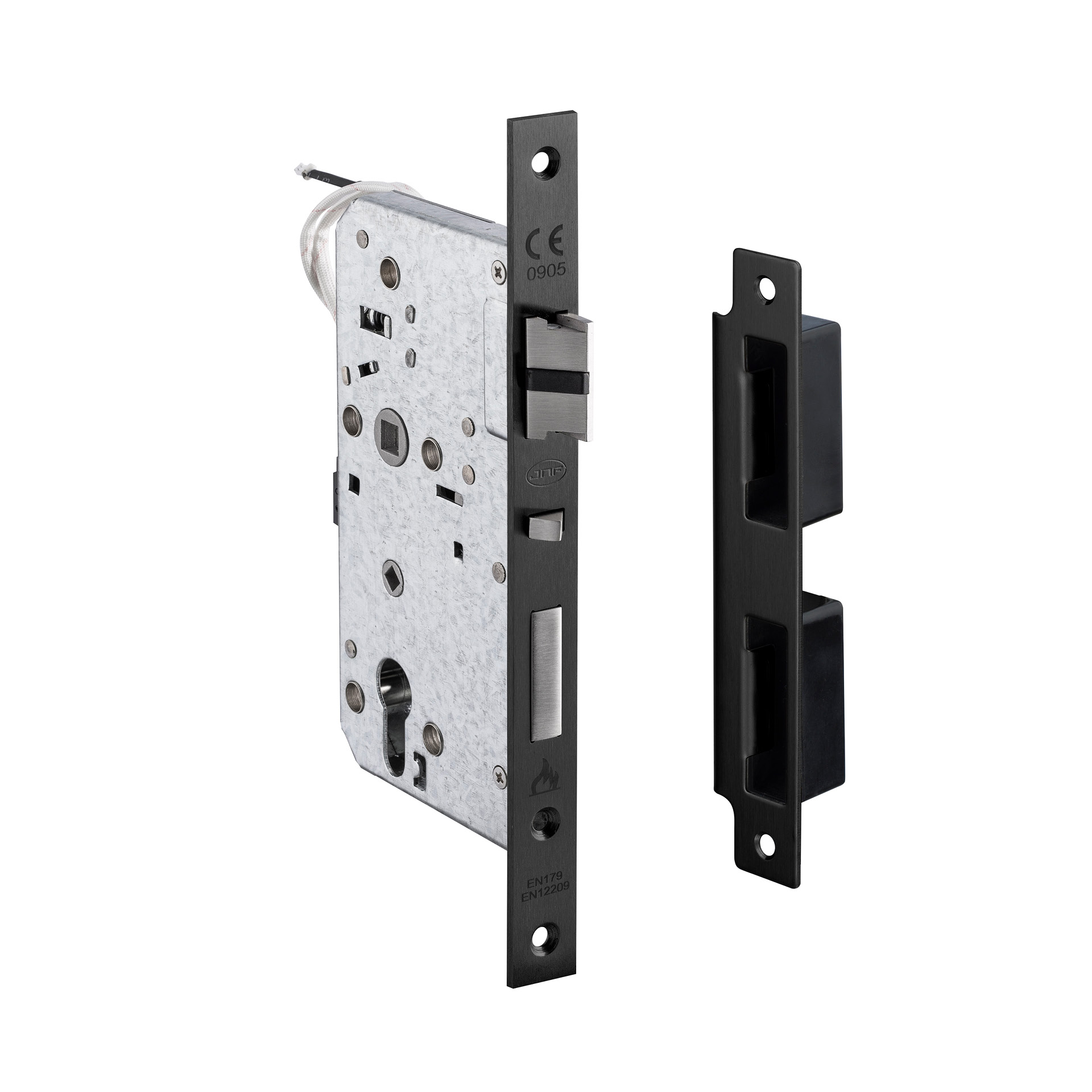 Fechadura de embutir IN.20.601.TB PVD Titanium Black