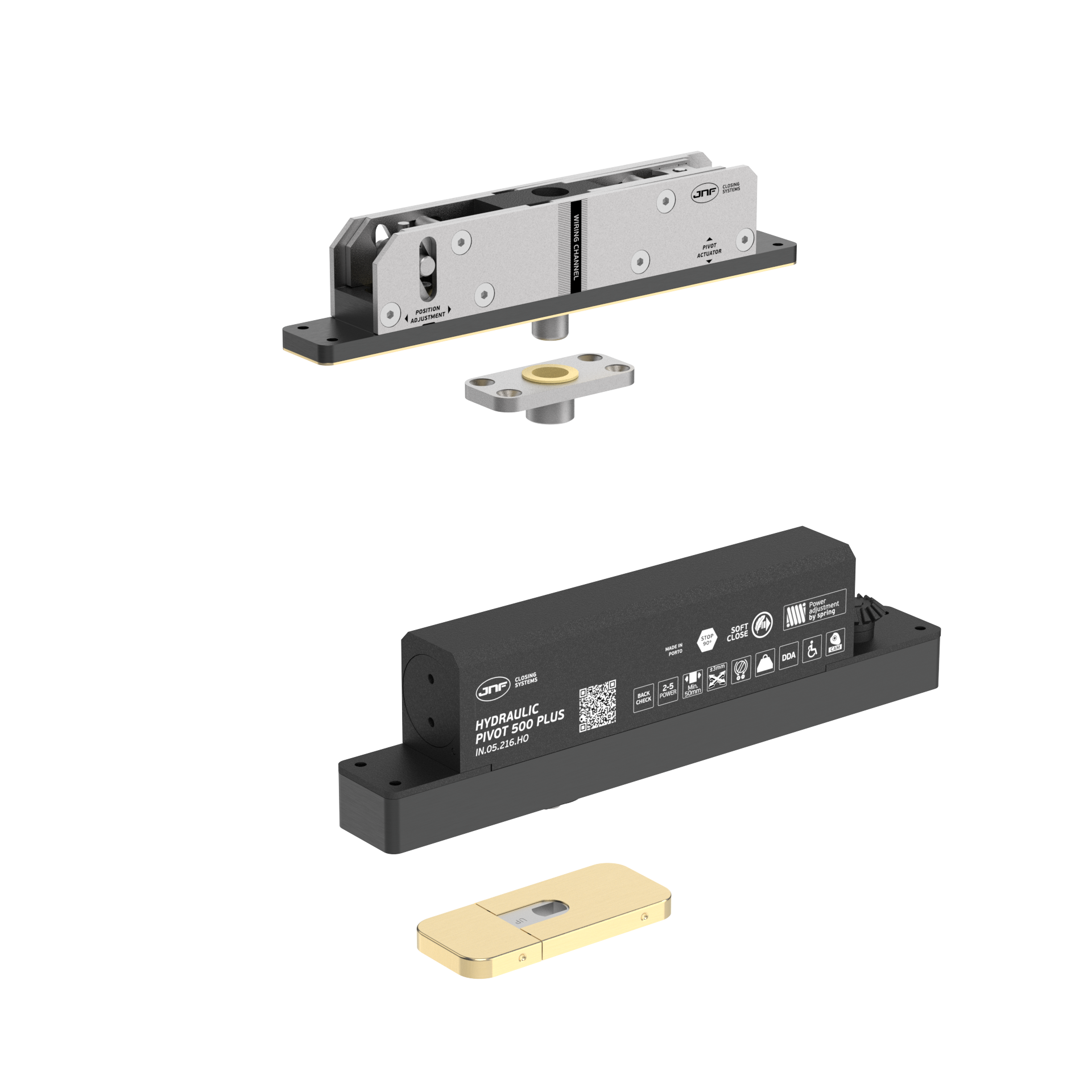 Pivot hidráulico IN.05.216.HO.BH3.UP3.TG PVD Titanium Gold