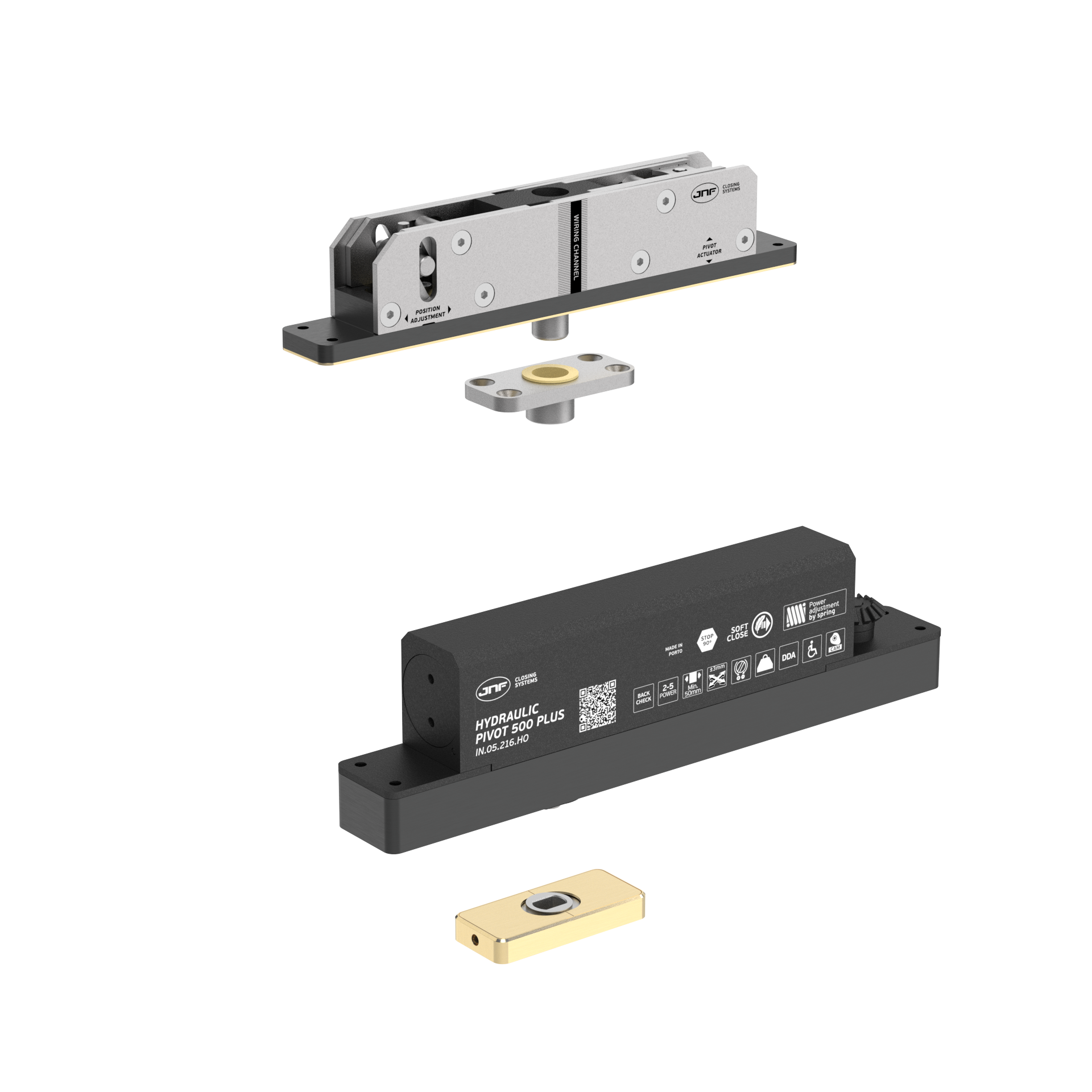 Pivot hidráulico IN.05.216.HO.BH4.UP3.TG PVD Titanium Gold