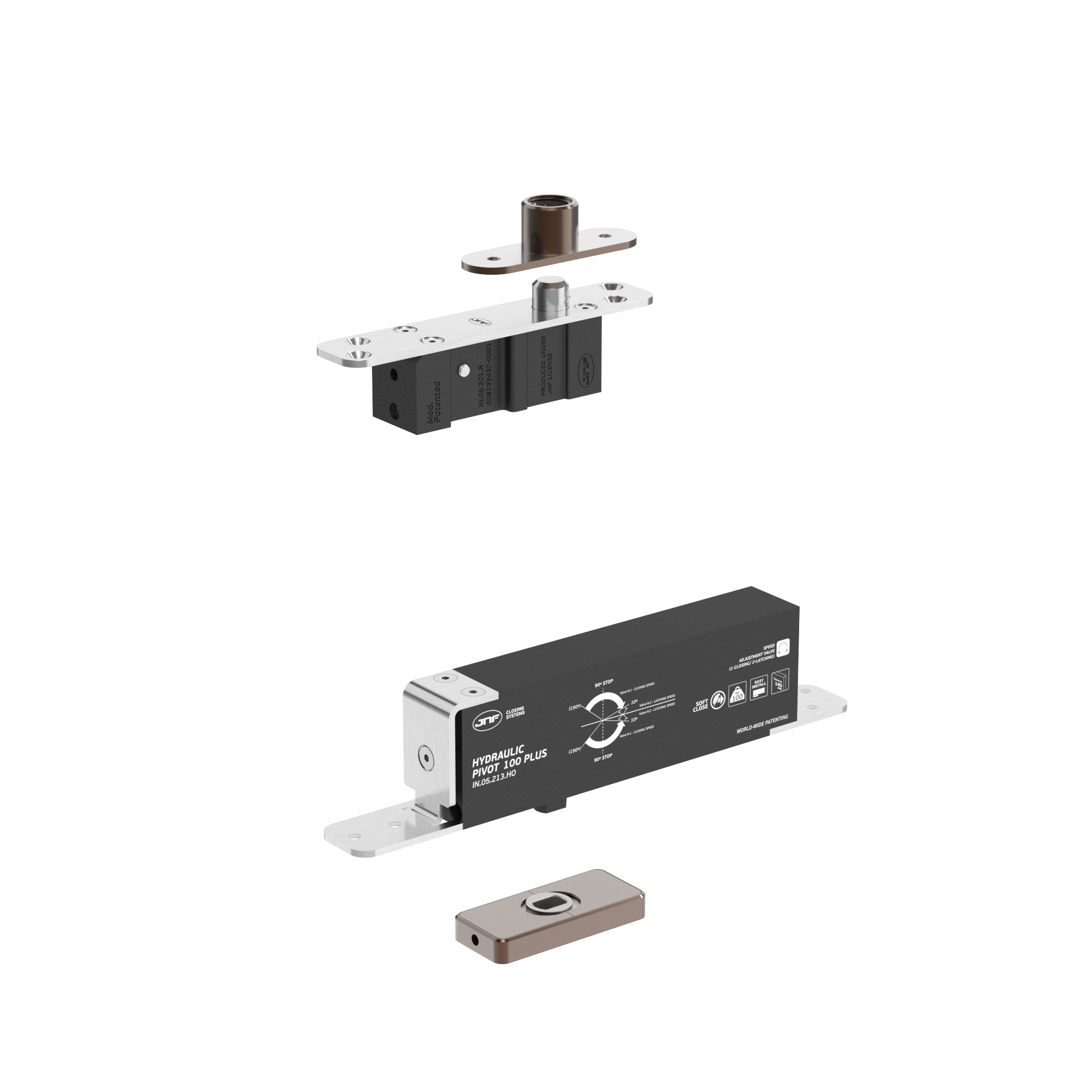 Pivot hidráulico IN.05.213.HO.BH4.UP5.TCH PVD Titanium Chocolate