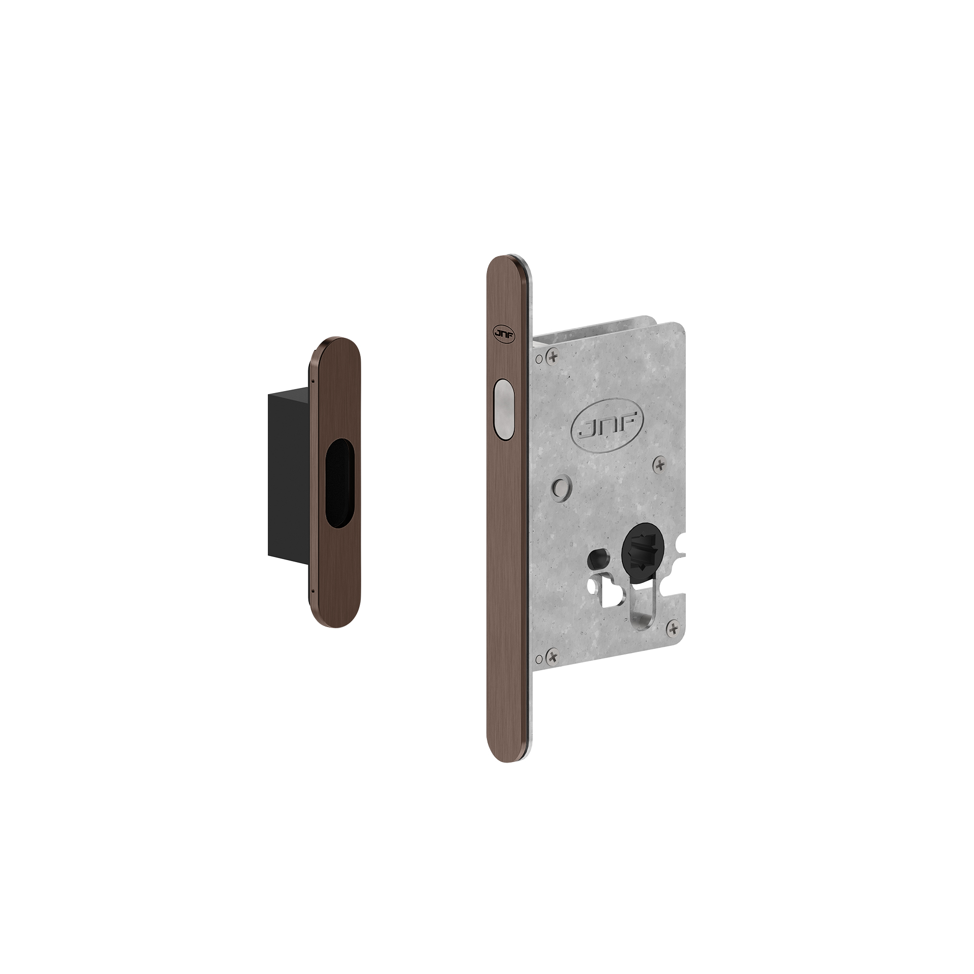 Fechadura para portas de correr IN.20.941.TCH PVD Titanium Chocolate