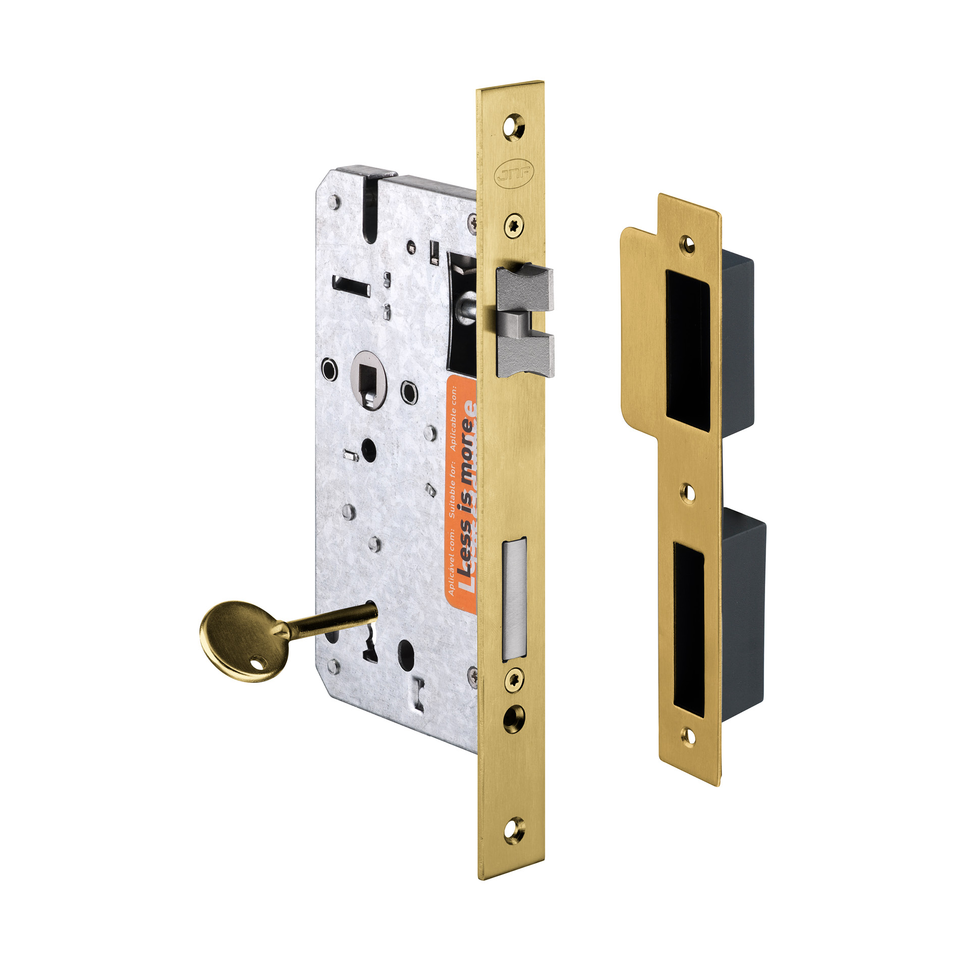Fechadura de embutir IN.20.898.TG PVD Titanium Gold