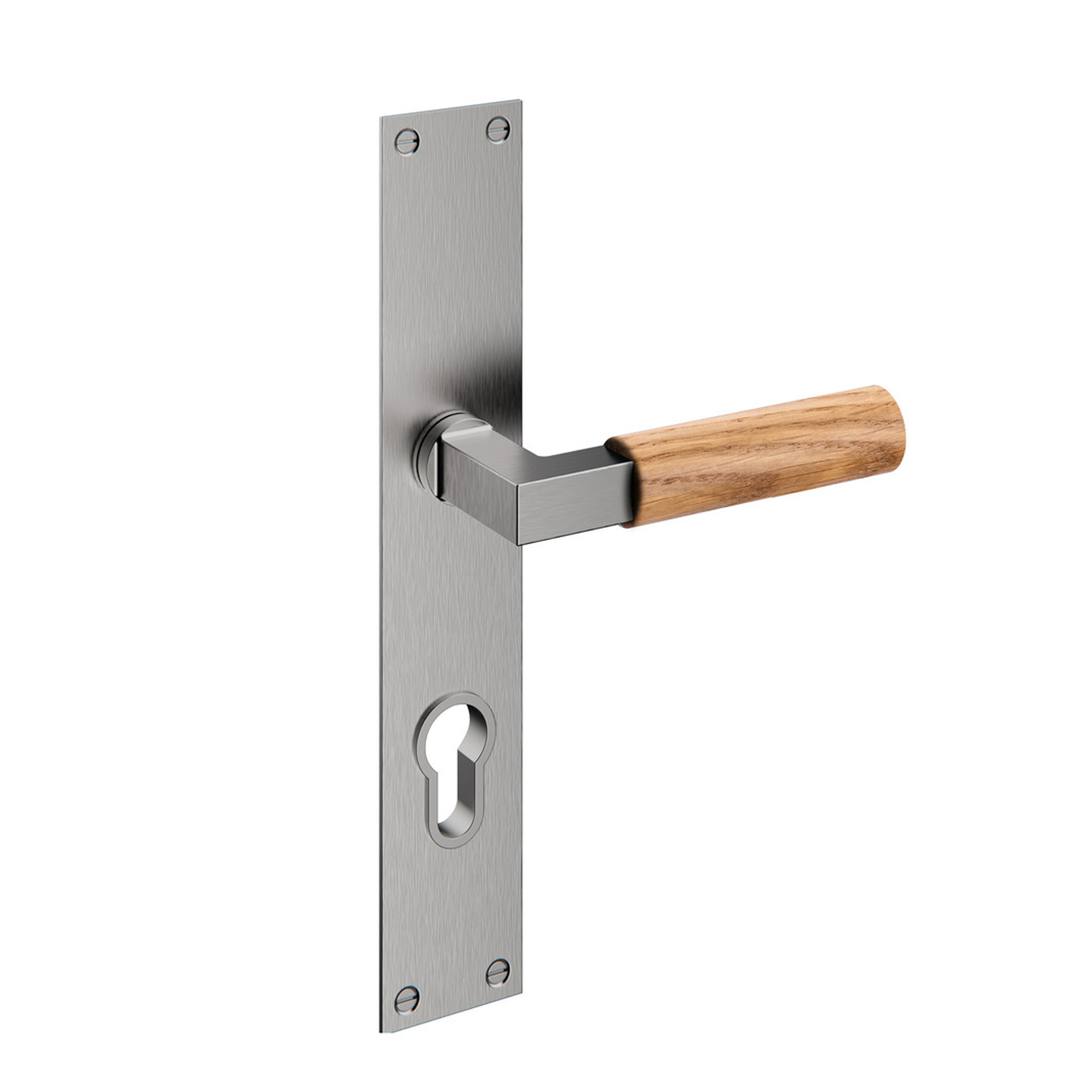 Puxador de porta com placa IN.03.480.C.PZ.72 Satinado