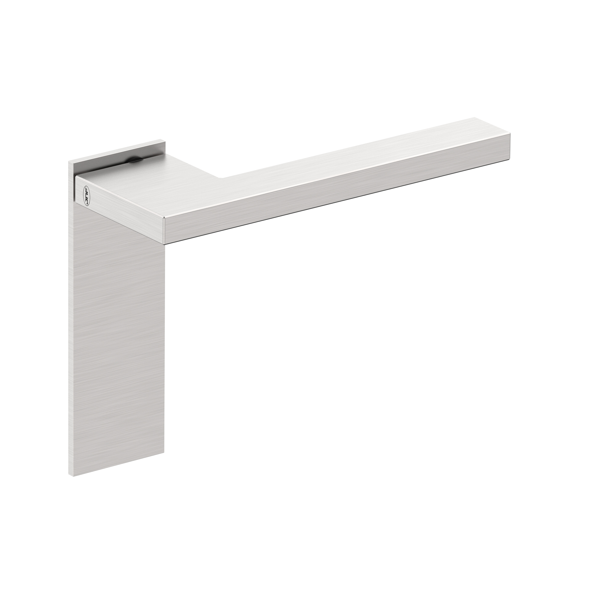 Lever handle with plate