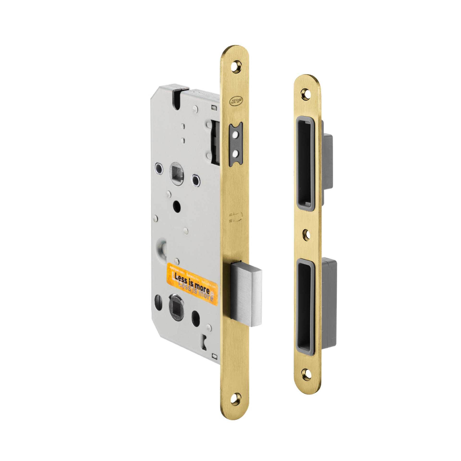 Fechadura de embutir IN.20.856.TG PVD Titanium Gold