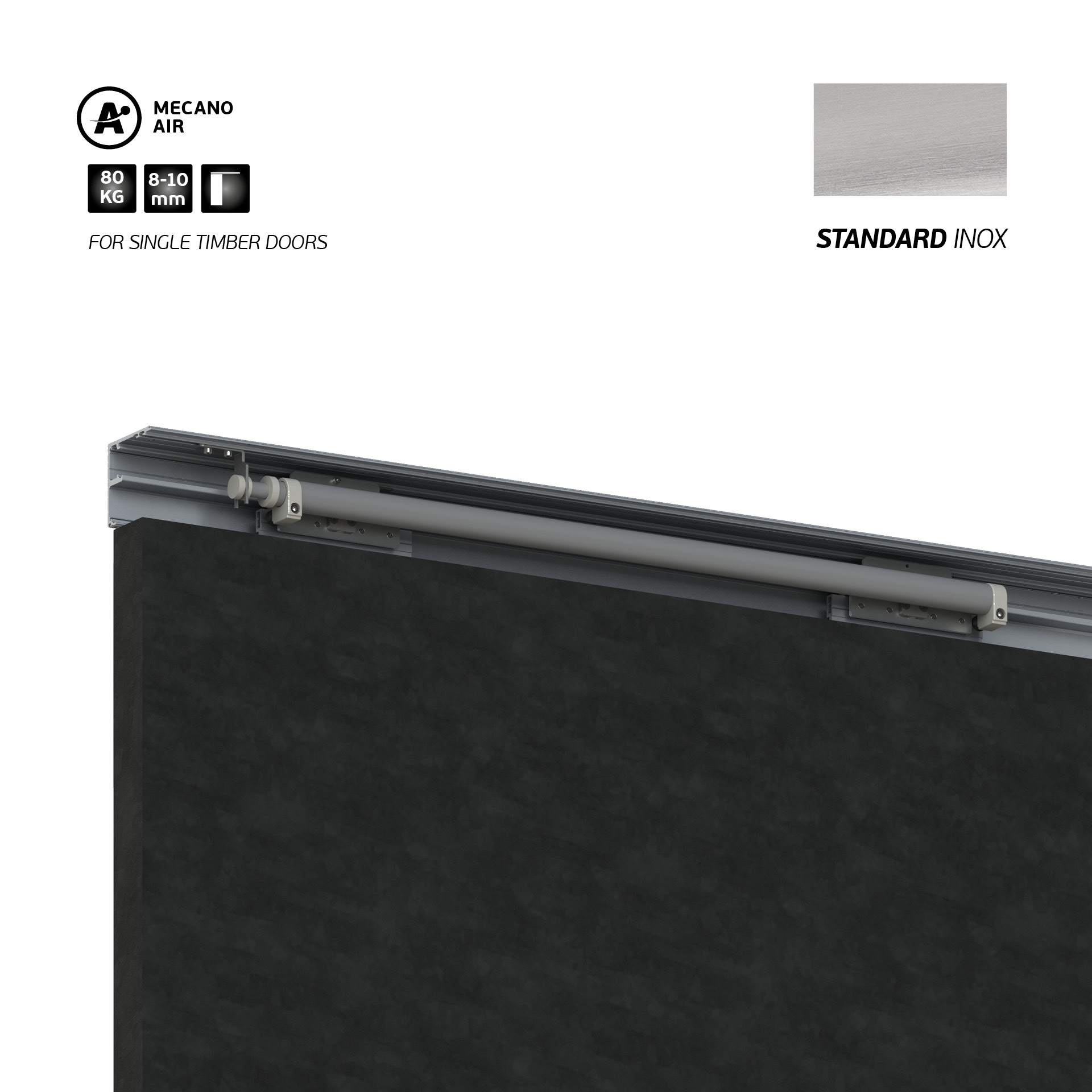 Sistema manual para portas de correr IN.15.752.2000 Standard Inox