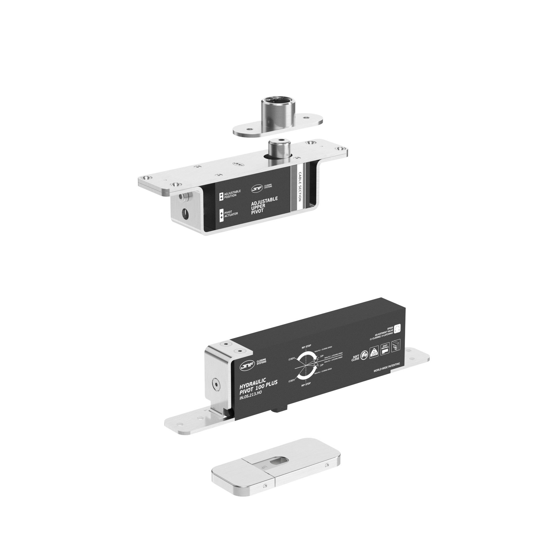 Pivot hidráulico IN.05.213.HO.BH3.UP2 Satinado