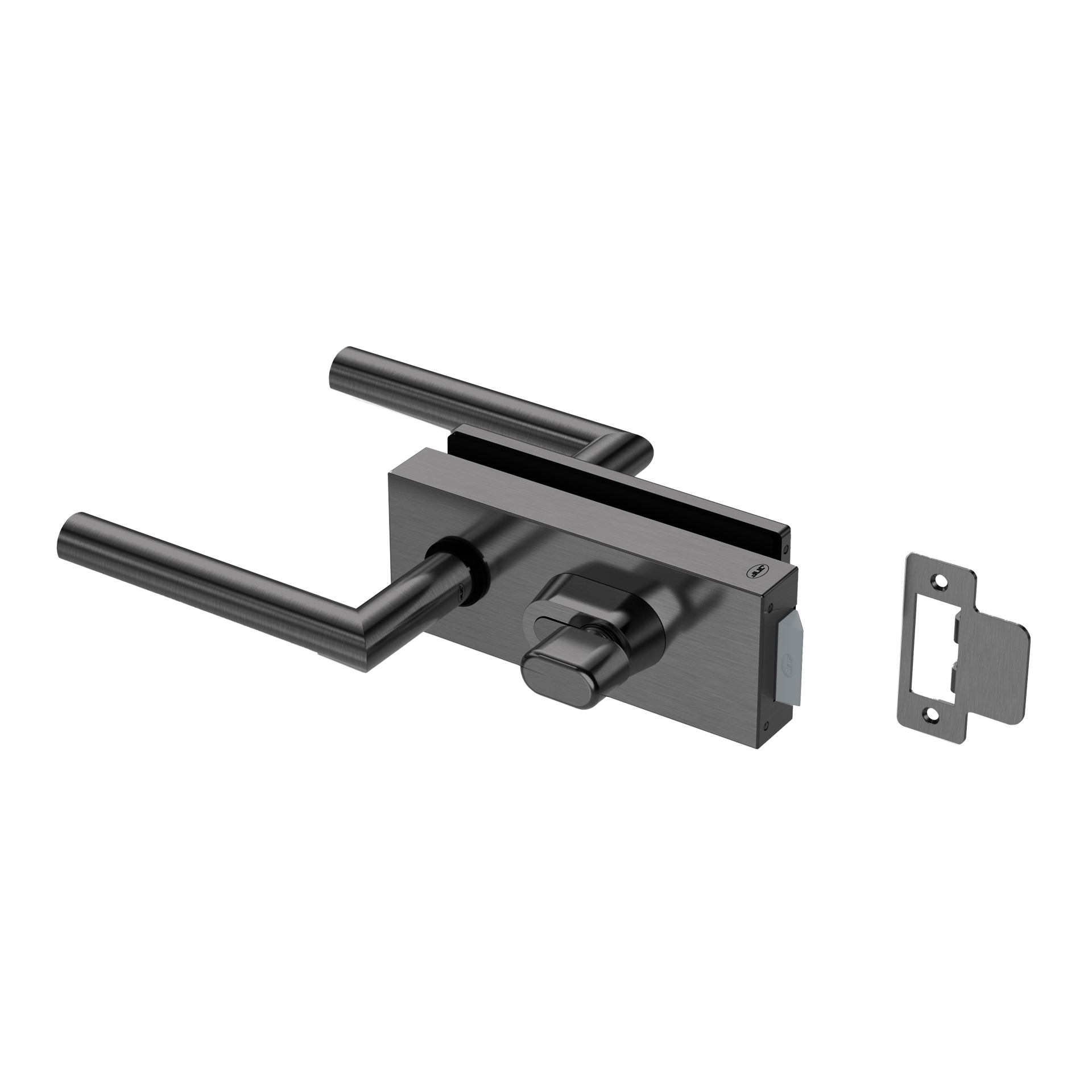 Fechadura para vidro IN.20.366.K.TB PVD Titanium Black