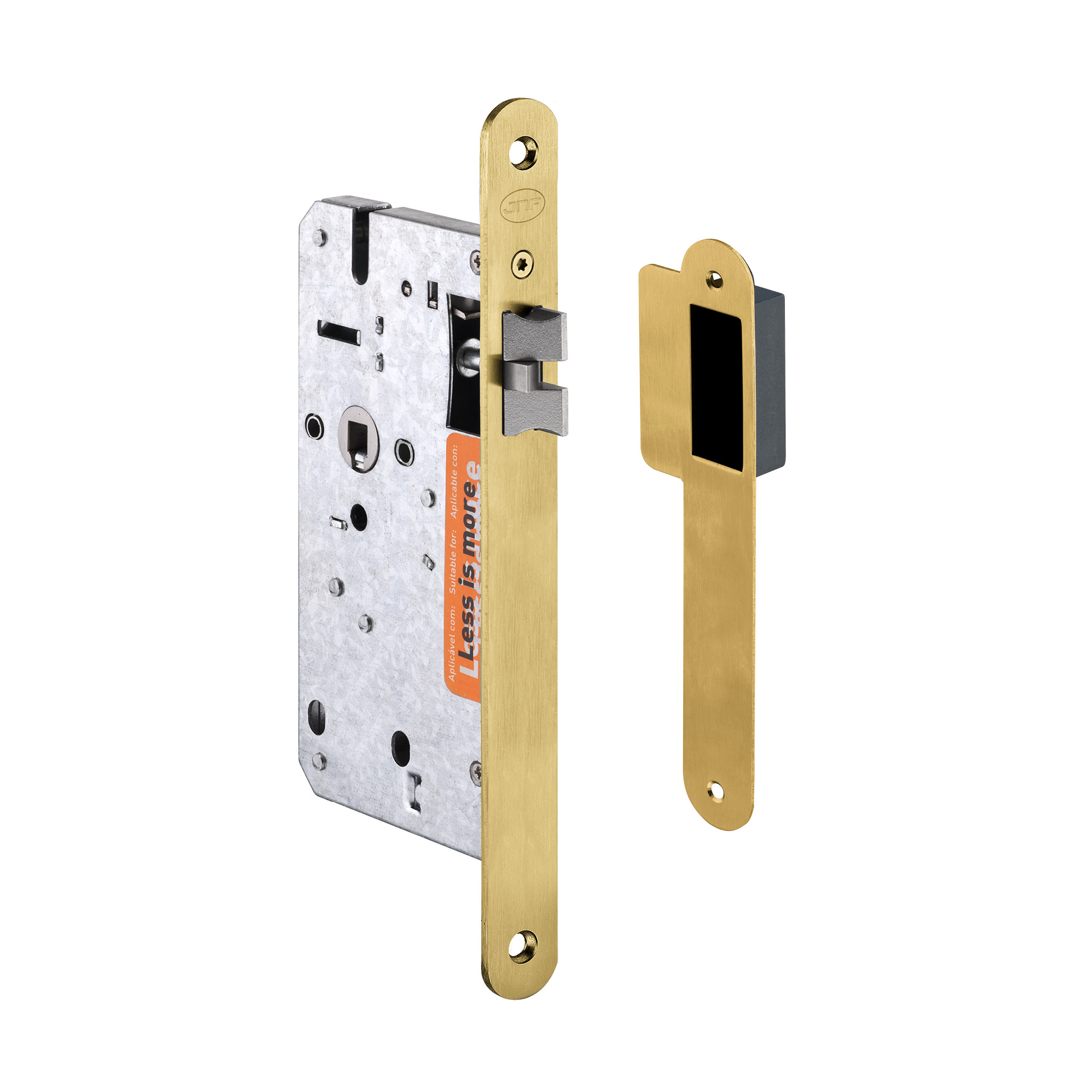 Fechadura de embutir IN.20.897.R.TG PVD Titanium Gold