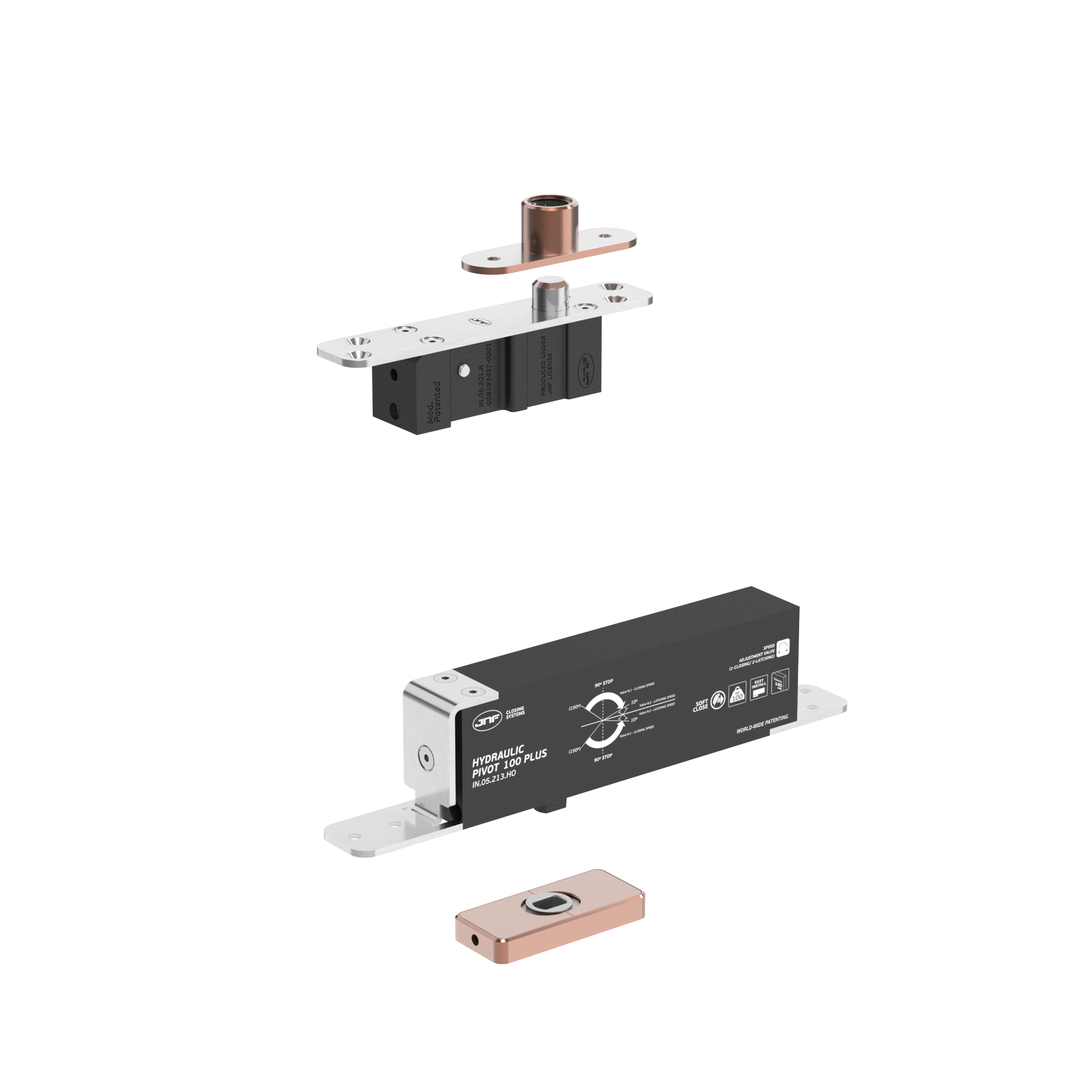 Pivot hidráulico IN.05.213.HO.BH4.UP5.TCO PVD Titanium Copper