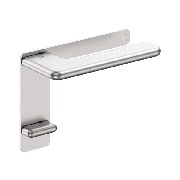 Lever handle with plate