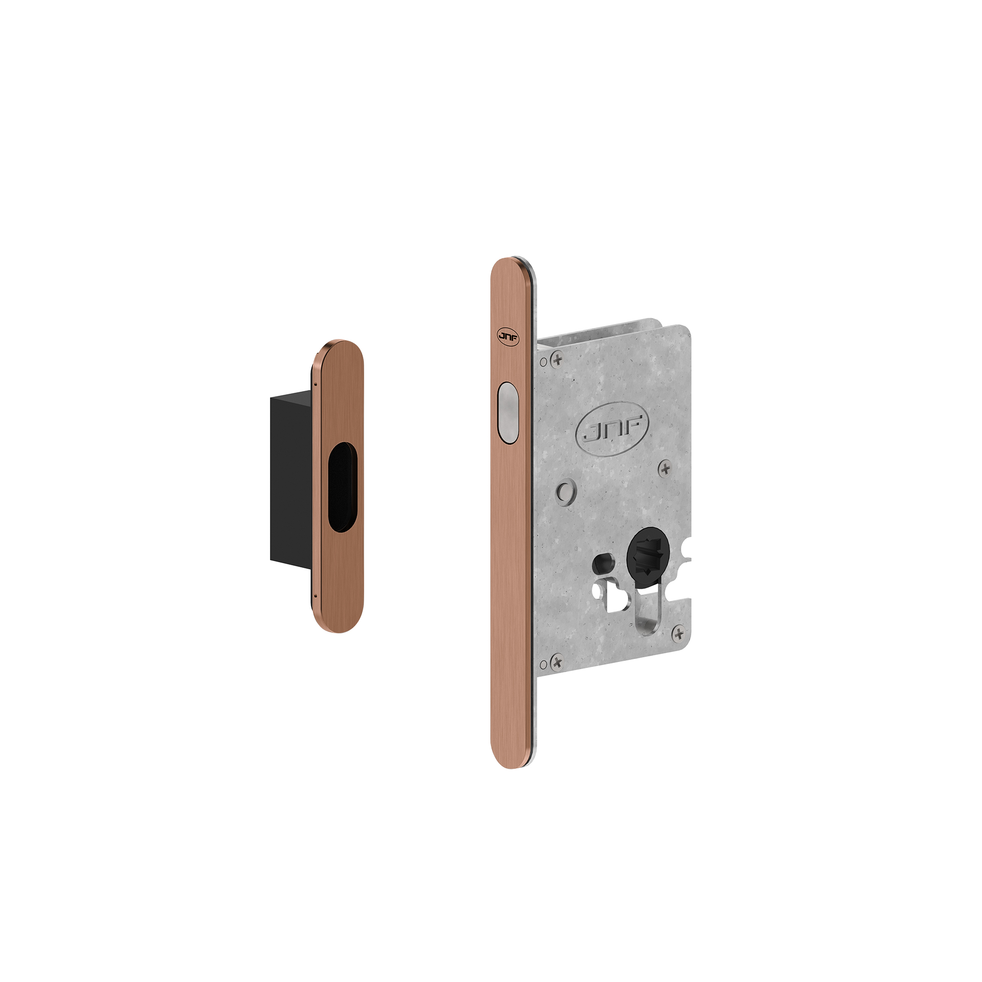 Fechadura para portas de correr IN.20.941.TCO PVD Titanium Copper