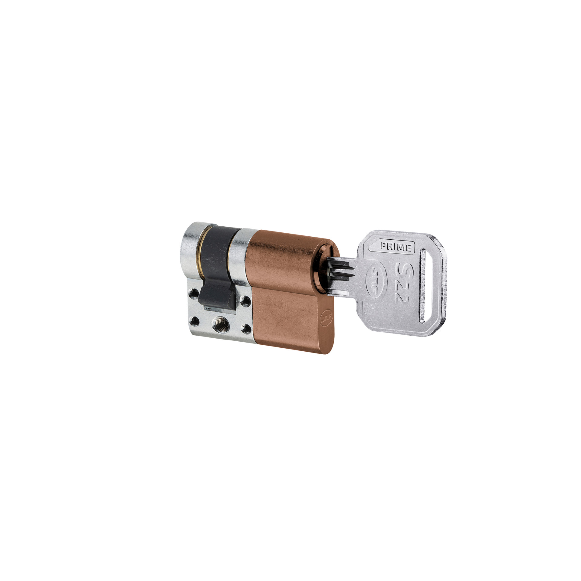 Cilindro de segurança IN.19.S22.P.10.35.TCO PVD Titanium Copper