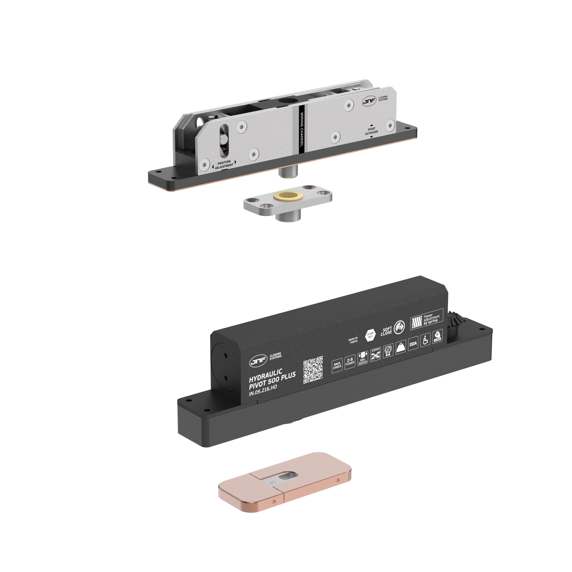 Pivot hidráulico IN.05.216.HO.BH3.UP3.TCO PVD Titanium Copper