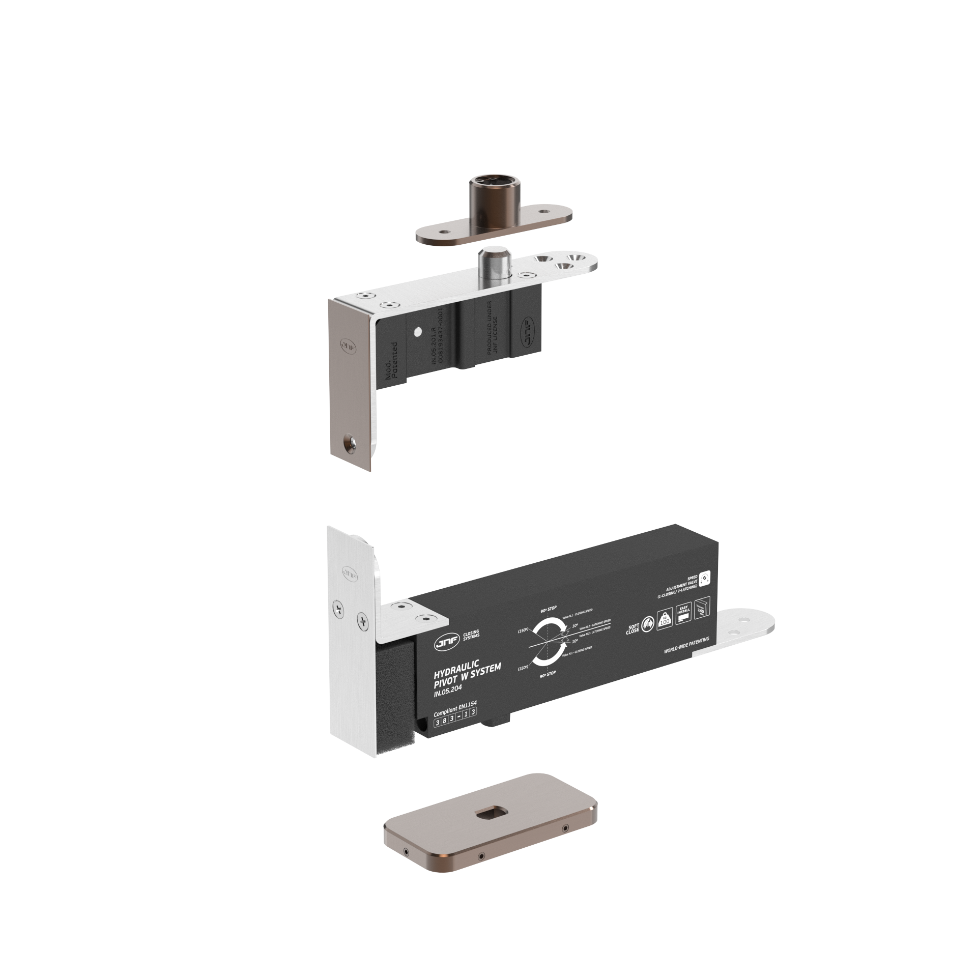 Pivot hidráulico IN.05.204.HO.BH2.UP4.TCH PVD Titanium Chocolate