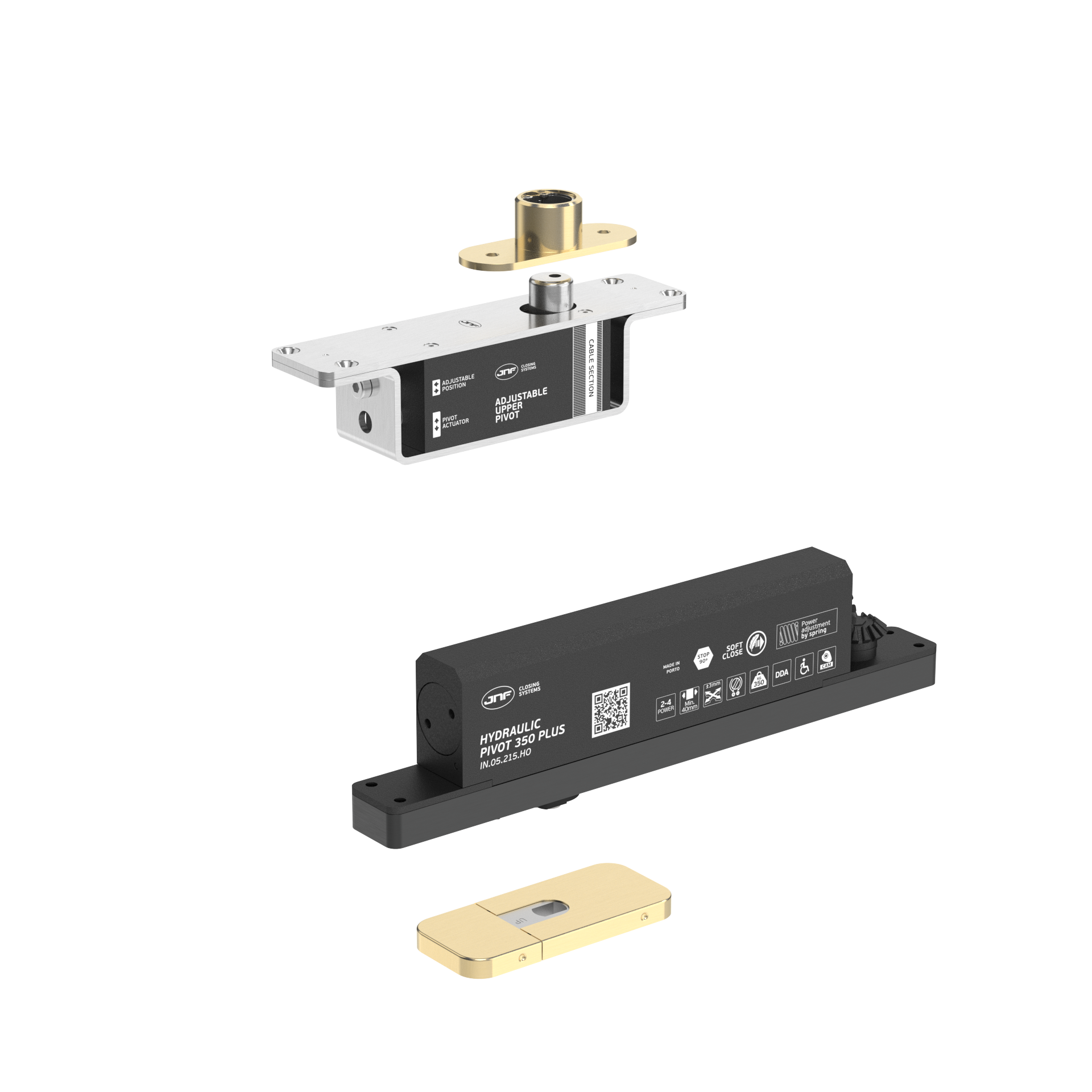 Pivot hidráulico IN.05.215.HO.BH3.UP2.TG PVD Titanium Gold