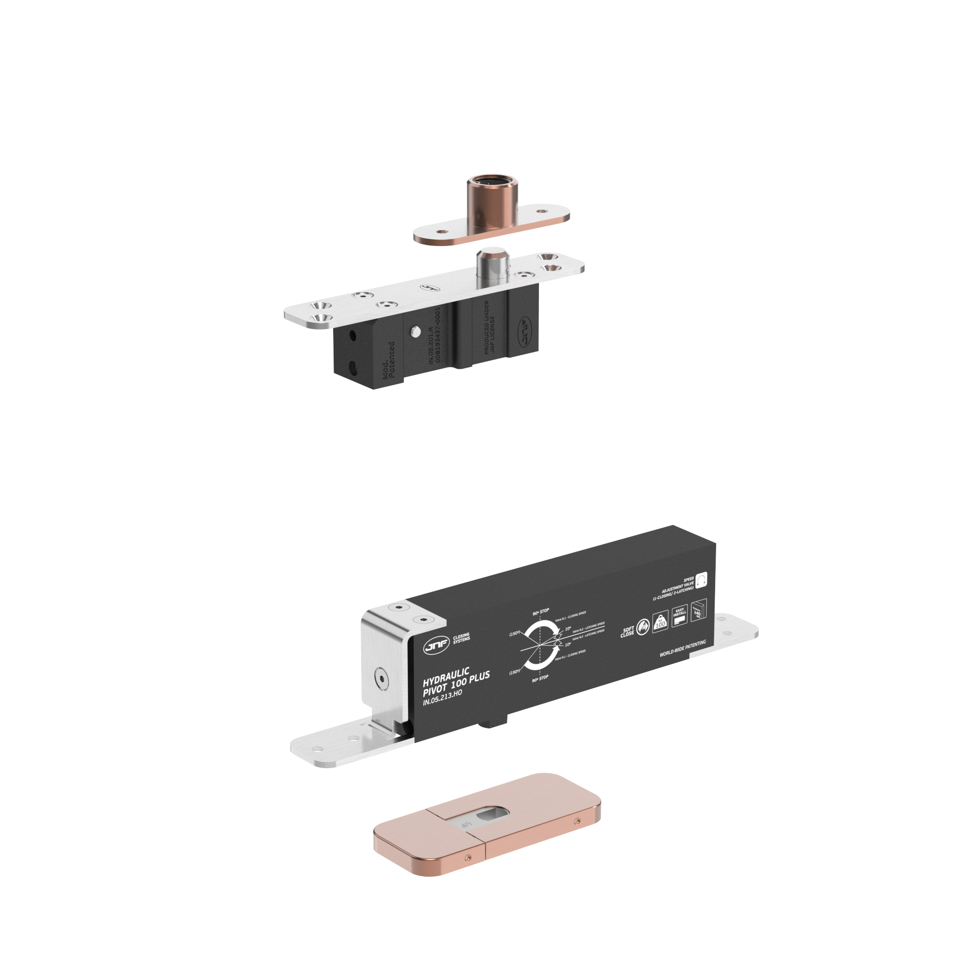 Pivot hidráulico IN.05.213.HO.TCO PVD Titanium Copper