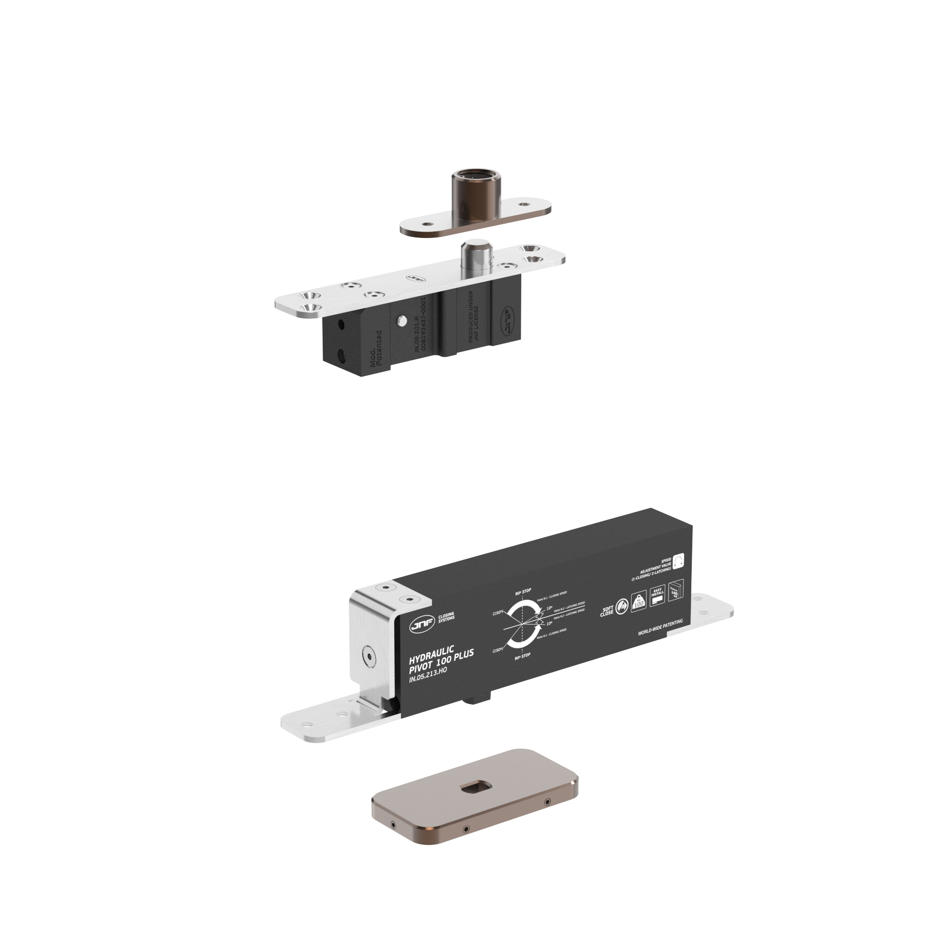 Pivot hidráulico IN.05.213.HO.BH2.UP5.TCH PVD Titanium Chocolate