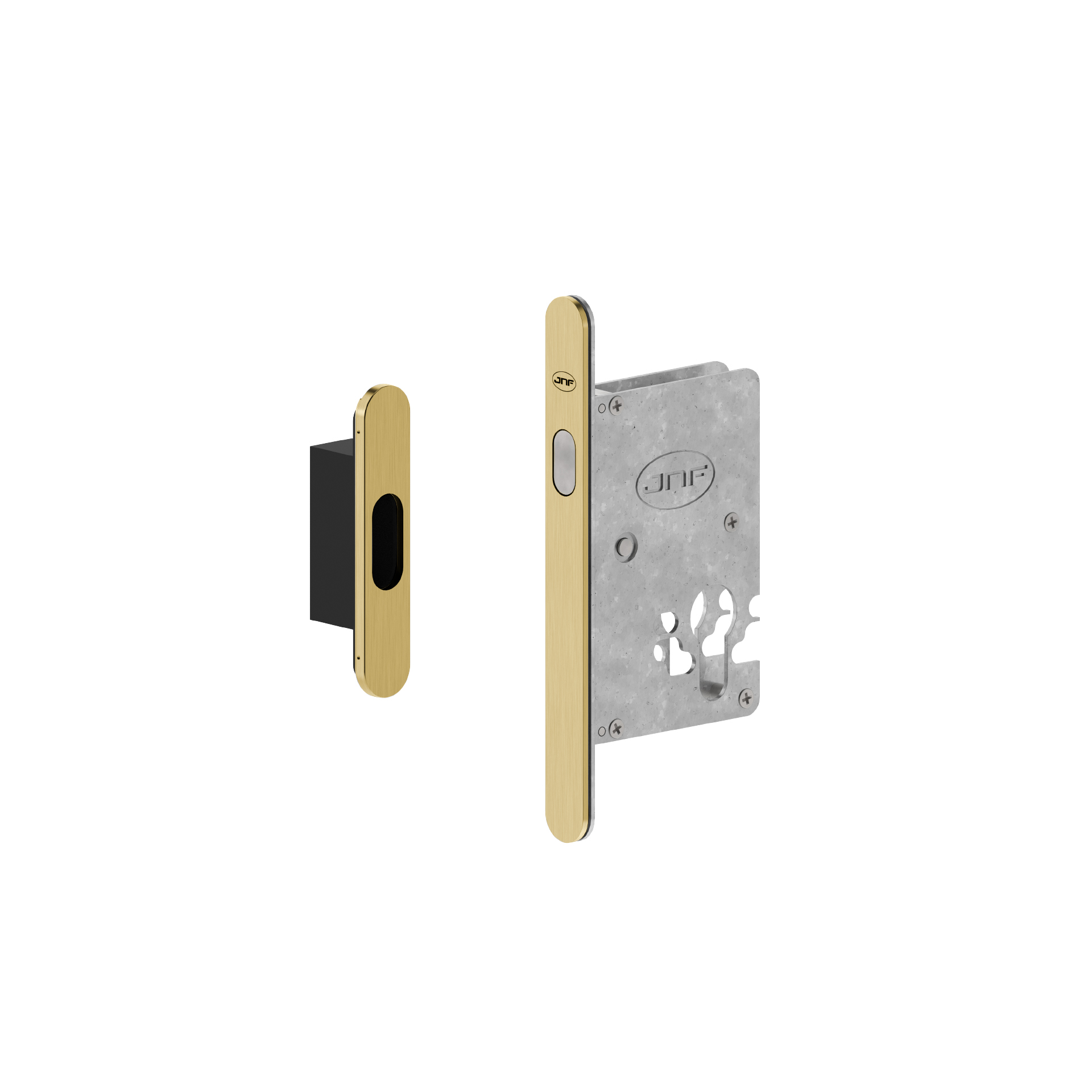 Fechadura para portas de correr IN.20.942.TG PVD Titanium Gold