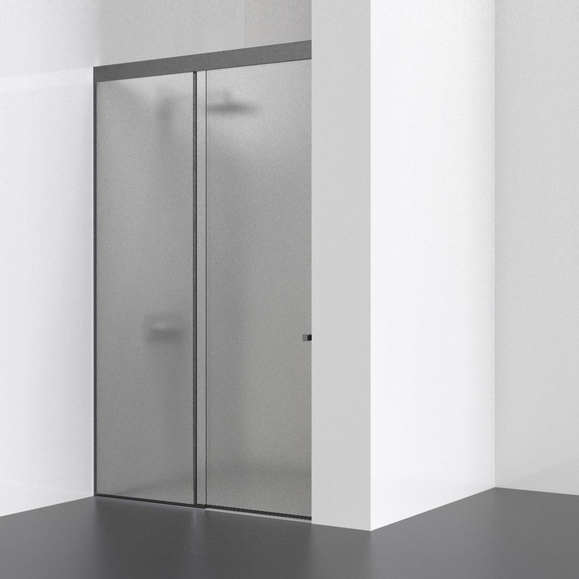 Cabine de chuveiro IN.15.364.L.B Preto RAL 9005