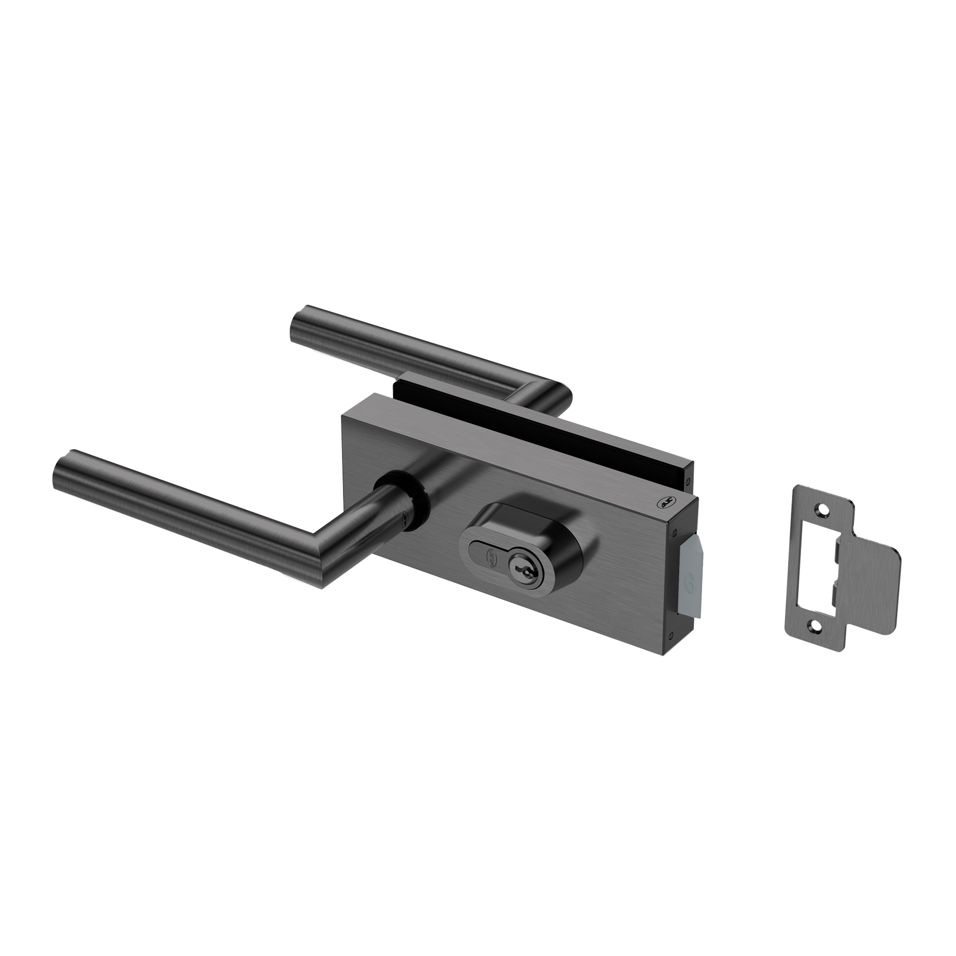 Fechadura para vidro IN.20.360.K.TB PVD Titanium Black
