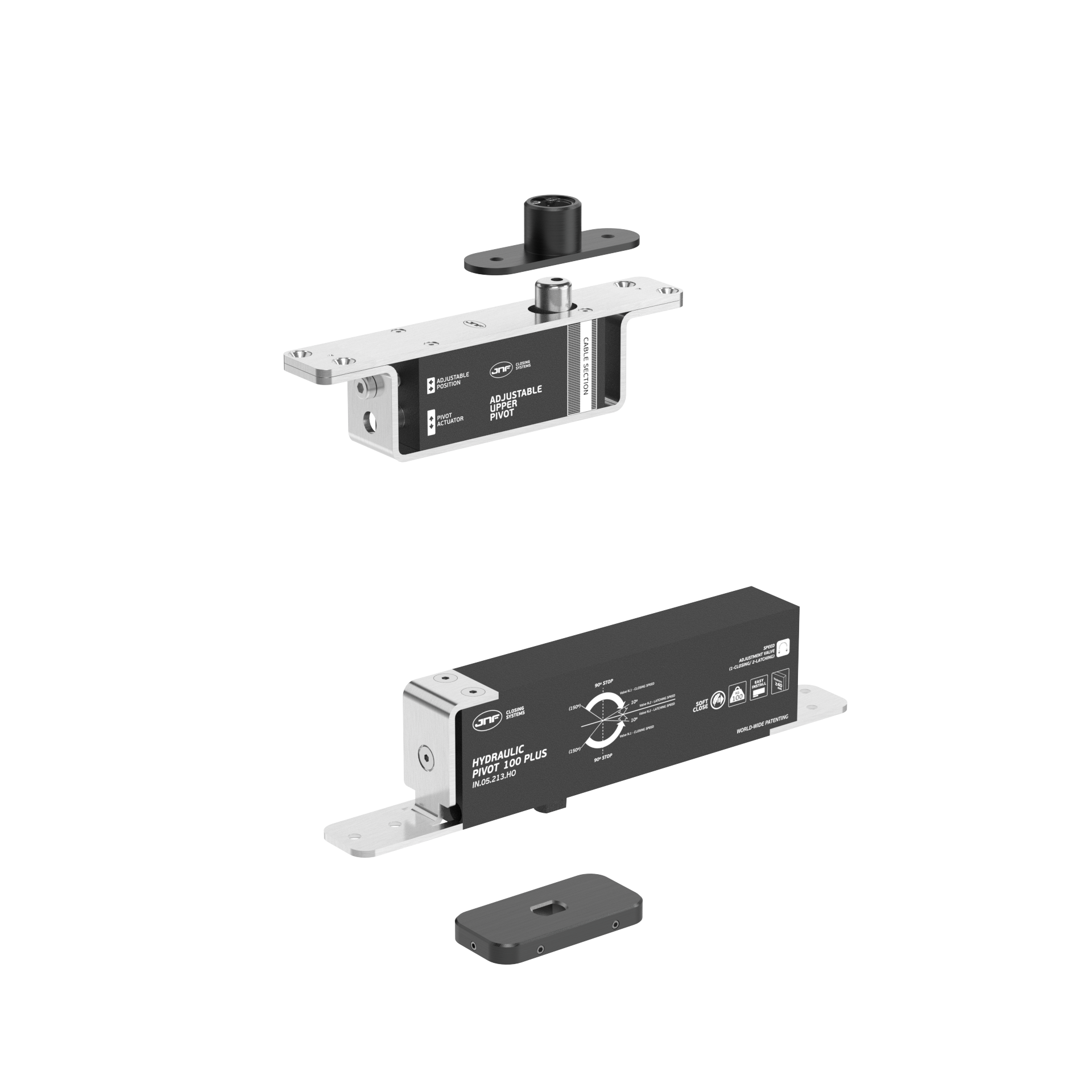 Pivot hidráulico IN.05.213.HO.BH1.UP1.TB PVD Titanium Black