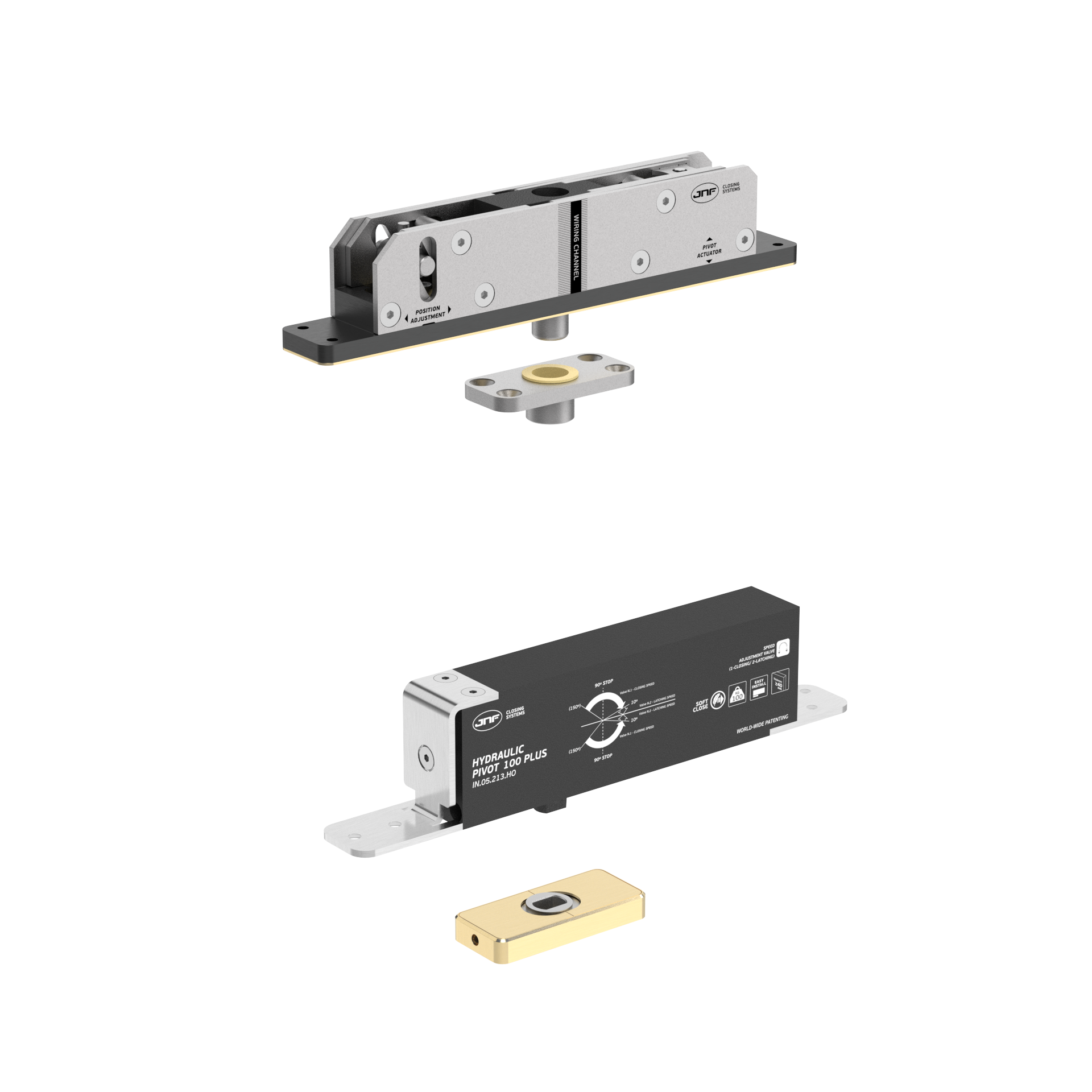 Pivot hidráulico IN.05.213.HO.BH4.UP3.TG PVD Titanium Gold