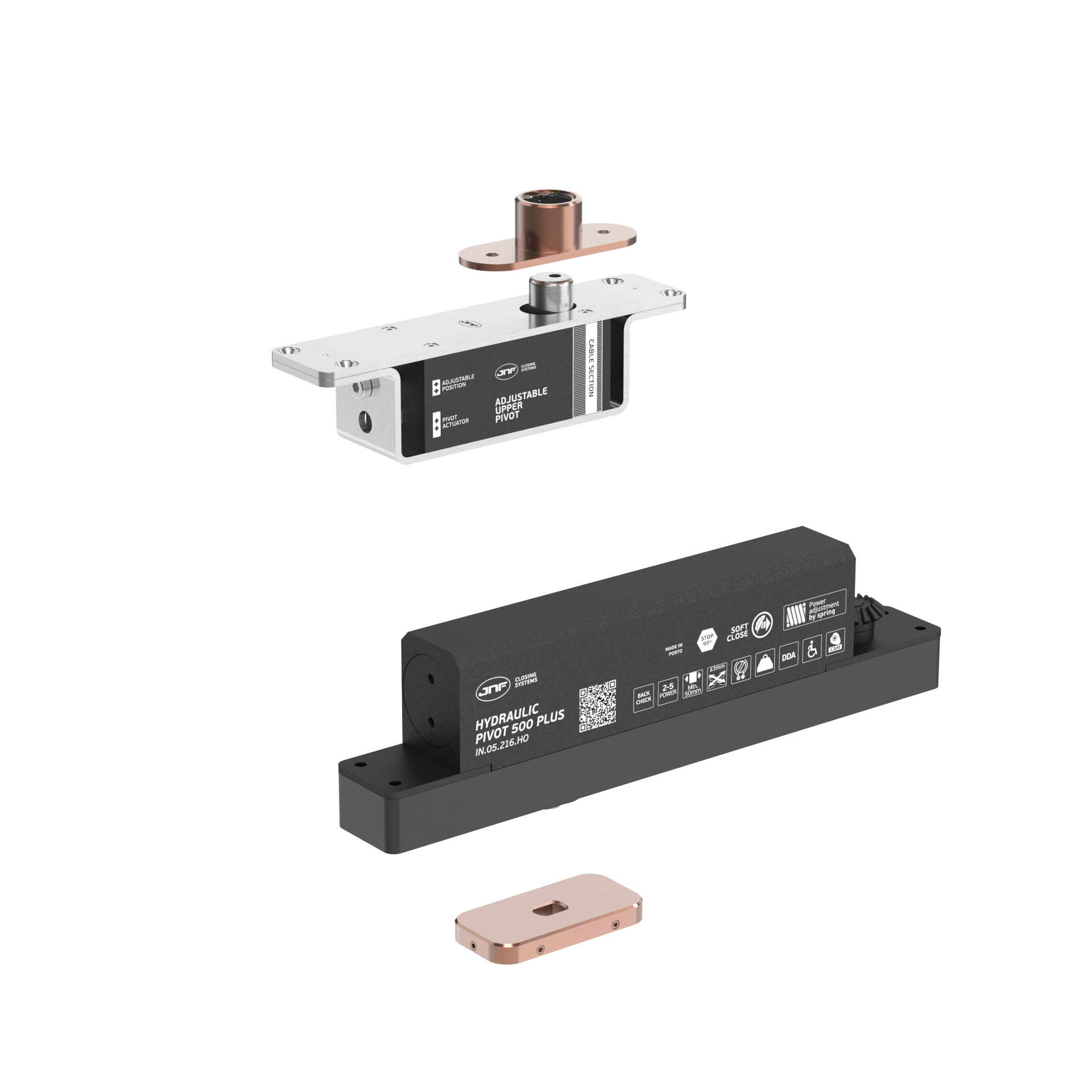 Pivot hidráulico IN.05.216.HO.BH1.UP2.TCO PVD Titanium Copper