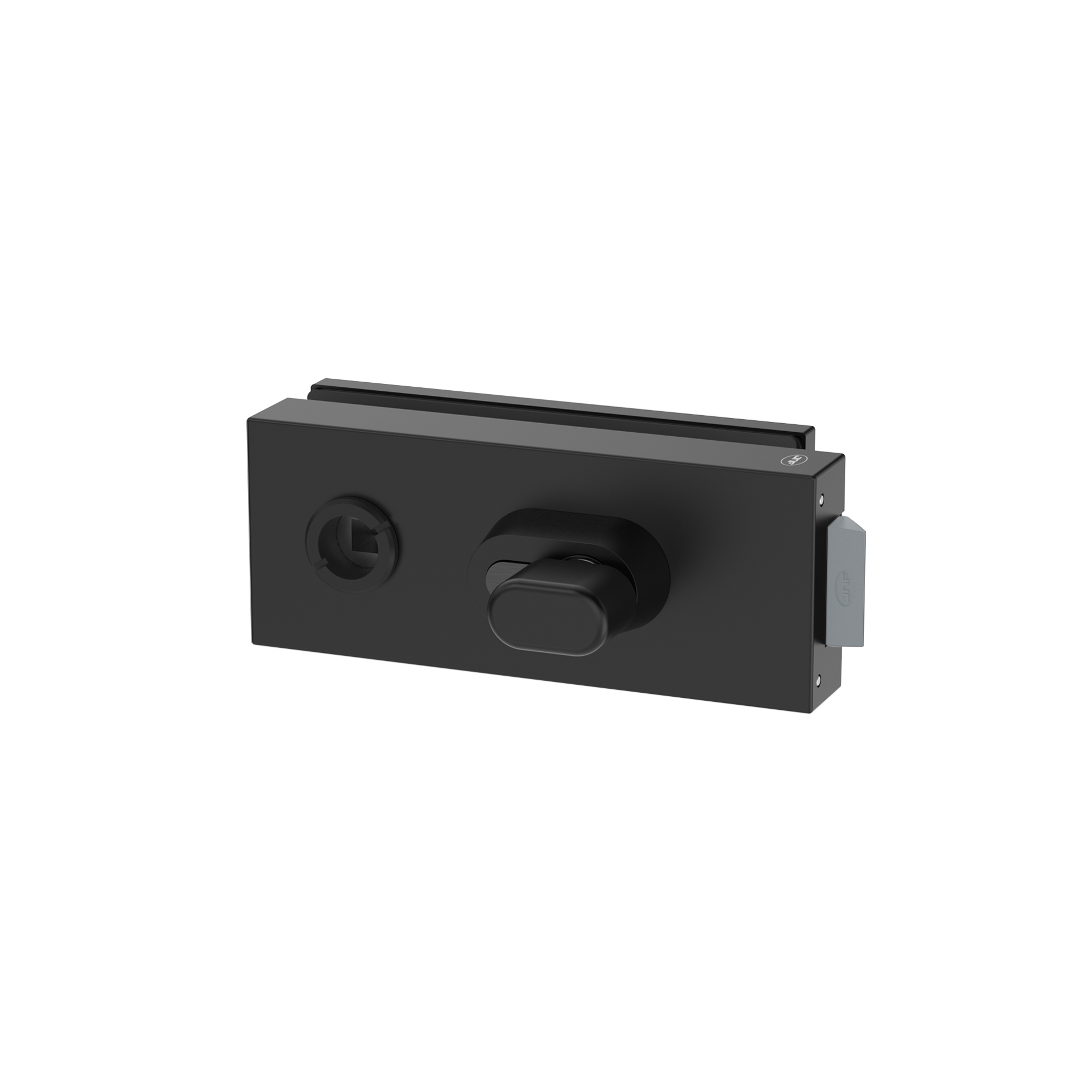 Fechadura para vidro IN.20.361.B Preto RAL 9005