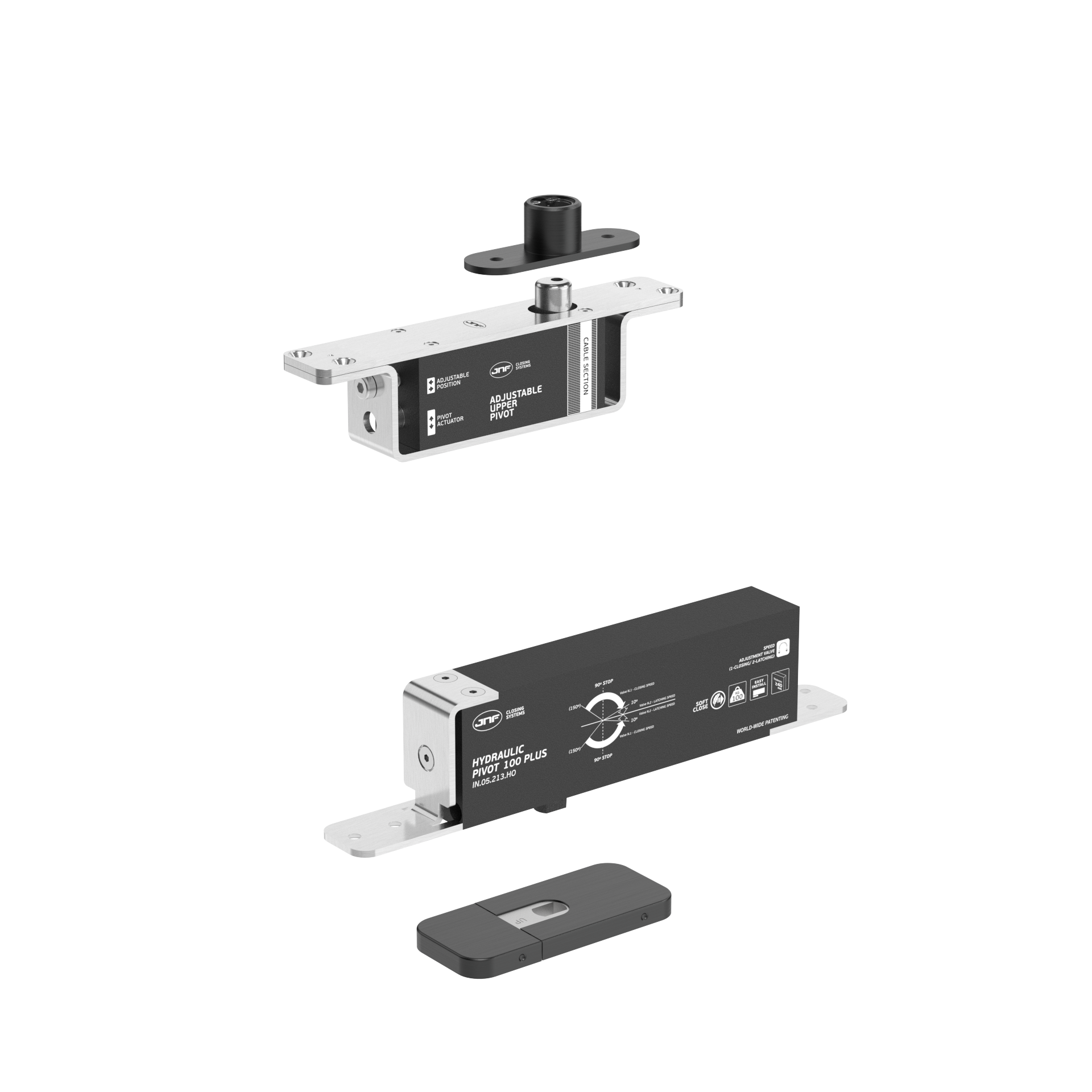 Pivot hidráulico IN.05.213.HO.BH3.UP1.TB PVD Titanium Black