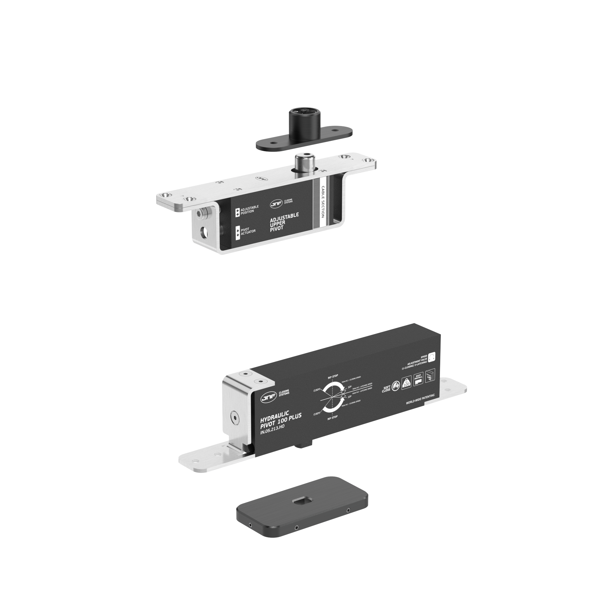 Pivot hidráulico IN.05.213.HO.BH2.UP1.TB PVD Titanium Black