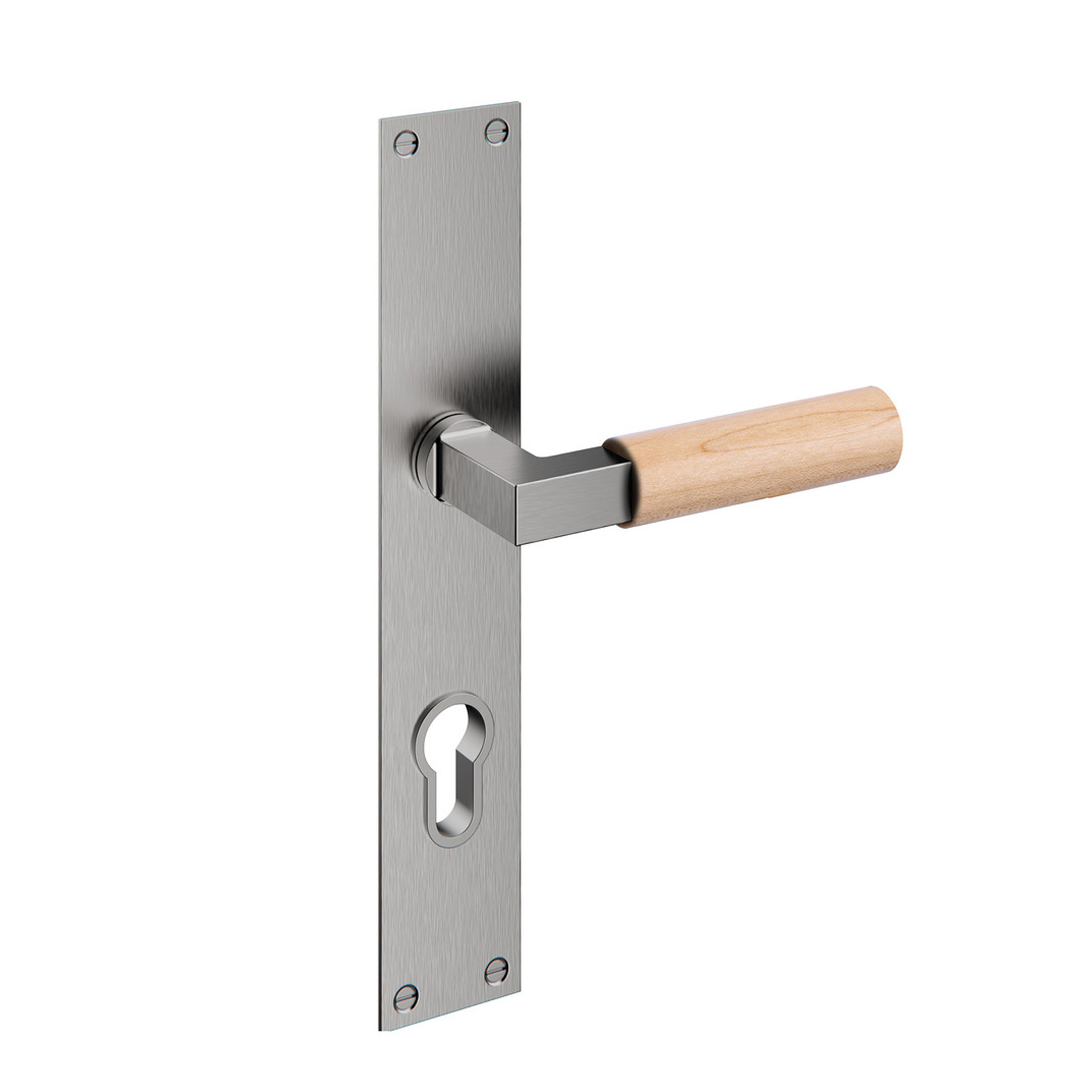 Puxador de porta com placa IN.03.480.BE.PZ.72 Satinado