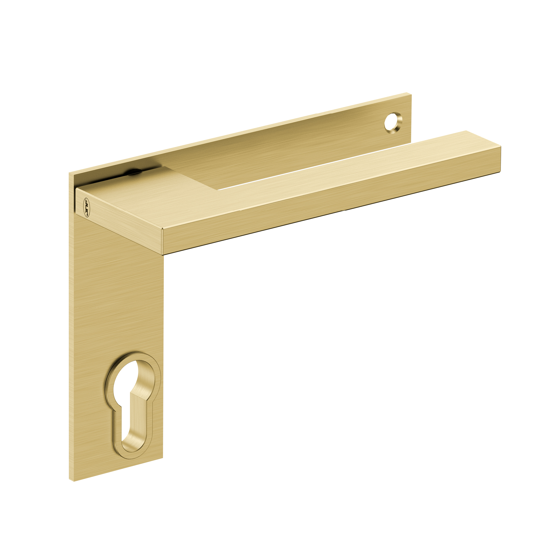 Lever handle with plate